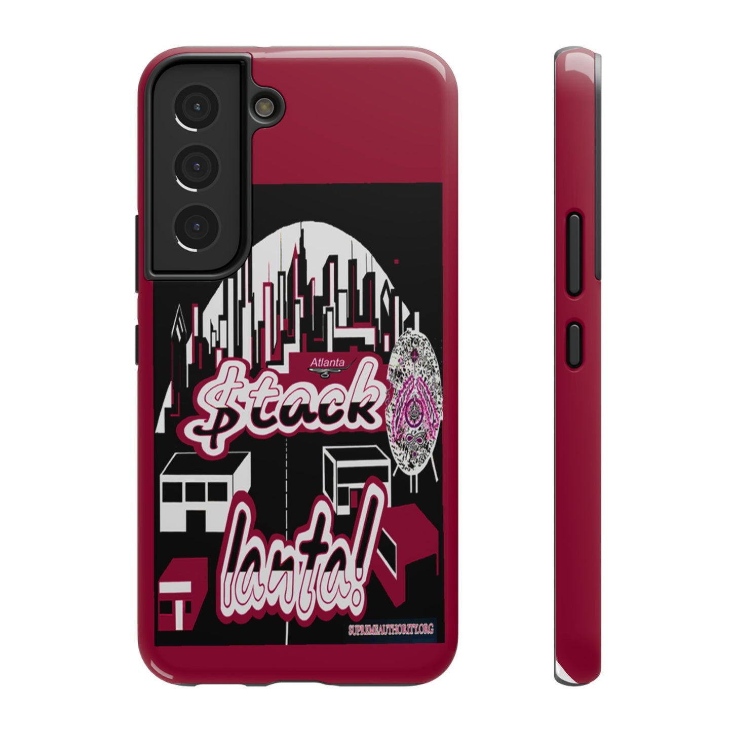 Stack-lanta 2! Red Rremix Supreme Authority Samsung ONLY -Impact-Resistant Cases
