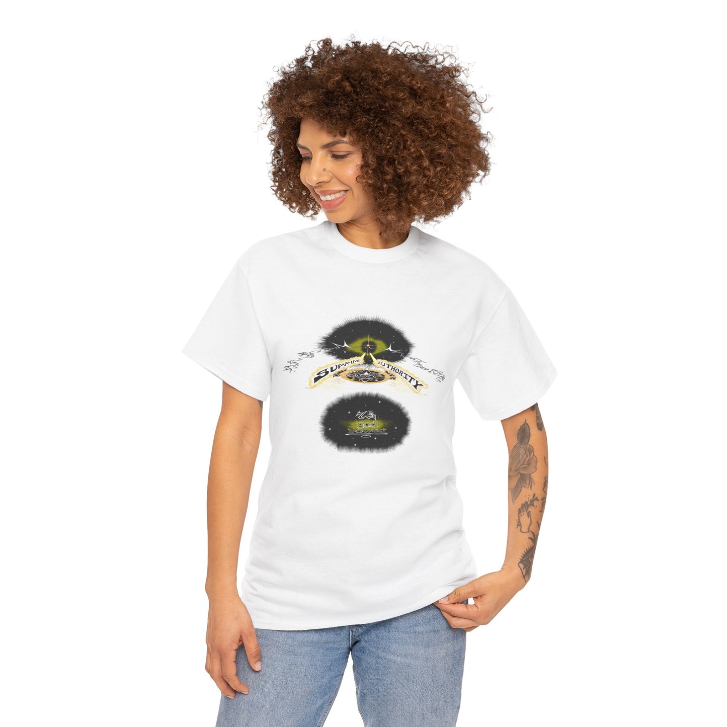 Copy of Supreme Authority god Power Gold -Unisex Heavy Cotton Tee