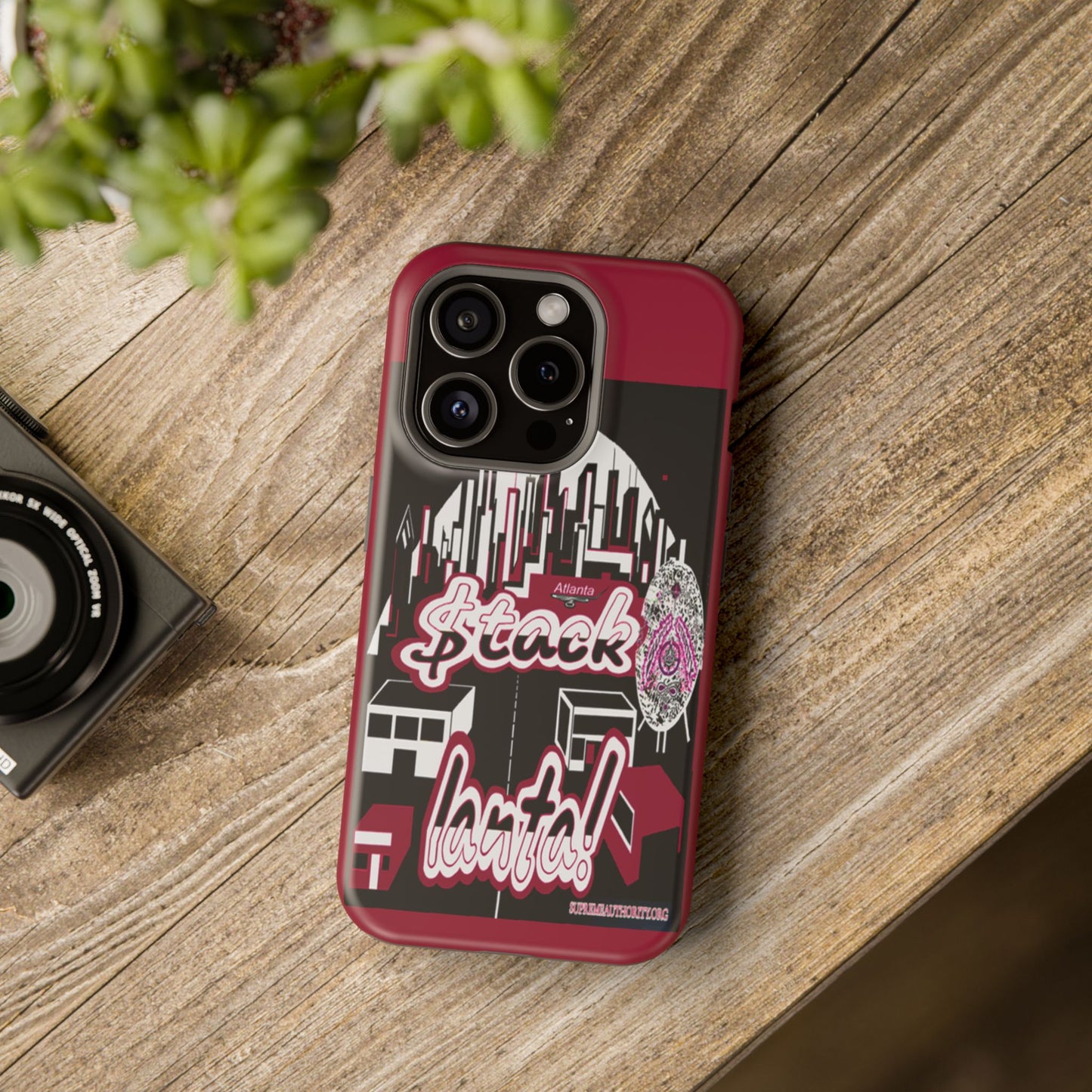 Stack-lanta 2!Remix Red Supreme Authority Iphone ONLY -Impact-Resistant Cases