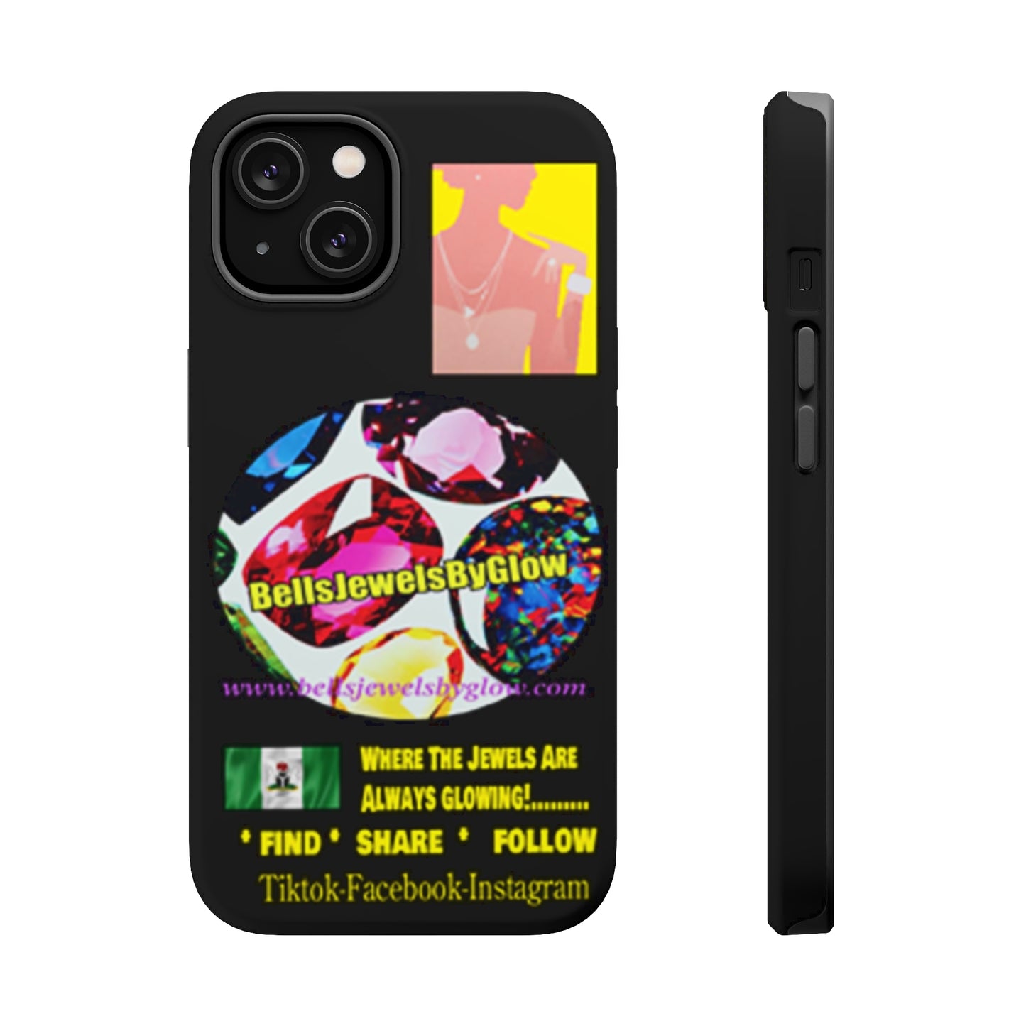 Jewels by Glow Iphone only! MagSafe Tough Cases
