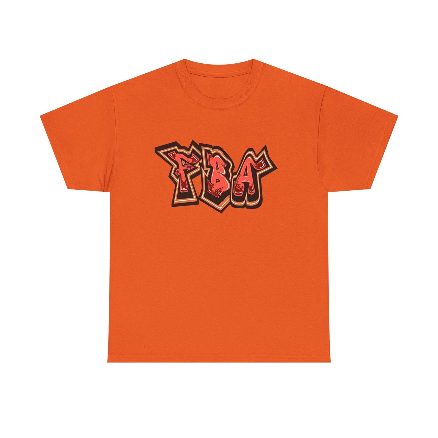 FBA First Fire ,Graffiti Style Unisex Heavy Cotton Tee, Streetwear T-Shirt, Urban Fashion Top, Casual Everyday Wear, Gift for Hip-Hop Lovers