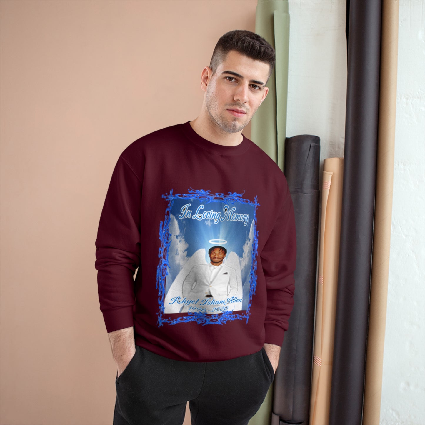 Rhyel - In Loving Memory - Custom - Champion Sweatshirt