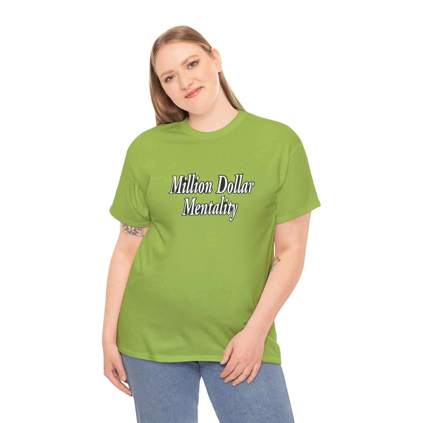 Copy of Million Dollar Mentality 2 w/ Life Hack Unisex Heavy Cotton Tee