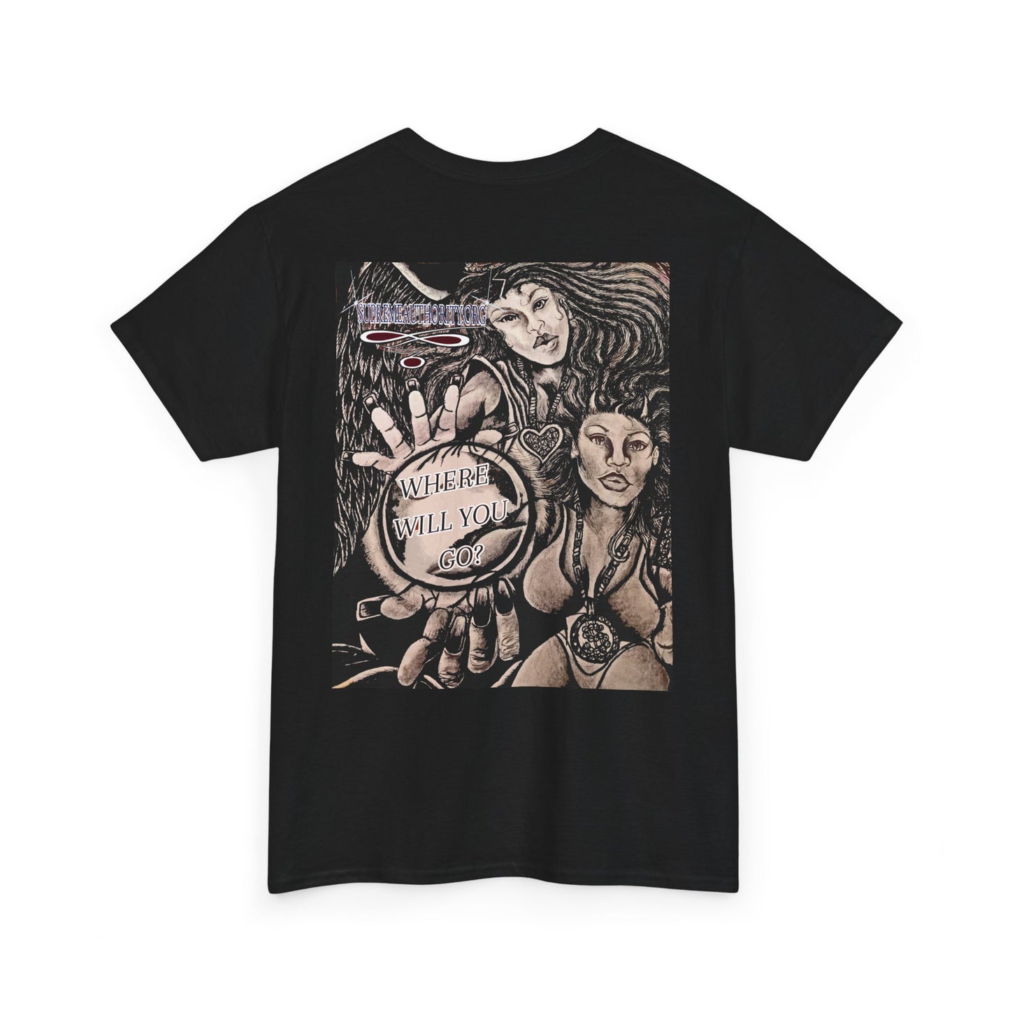 Supreme Authority " Where Will You Go? " Chic Artistic Tee: Fashion for Creatives, Streetwear Style, Unique Gift, Artist Merch, Casual Statement Shirt