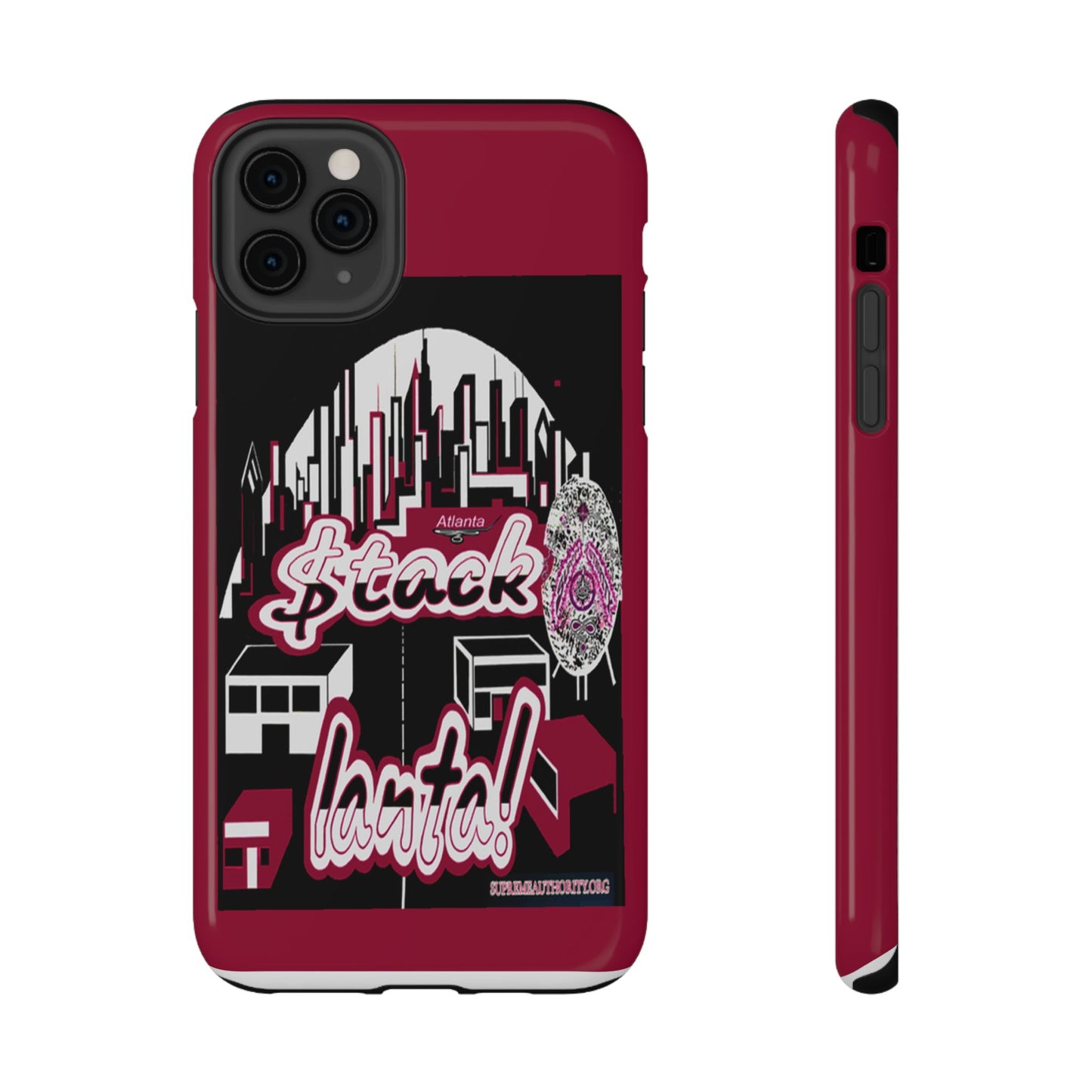 Stack-lanta 2!Remix Red Supreme Authority Iphone ONLY -Impact-Resistant Cases