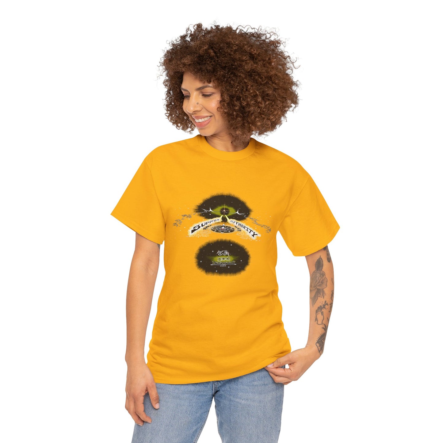 Copy of Supreme Authority god Power Gold -Unisex Heavy Cotton Tee