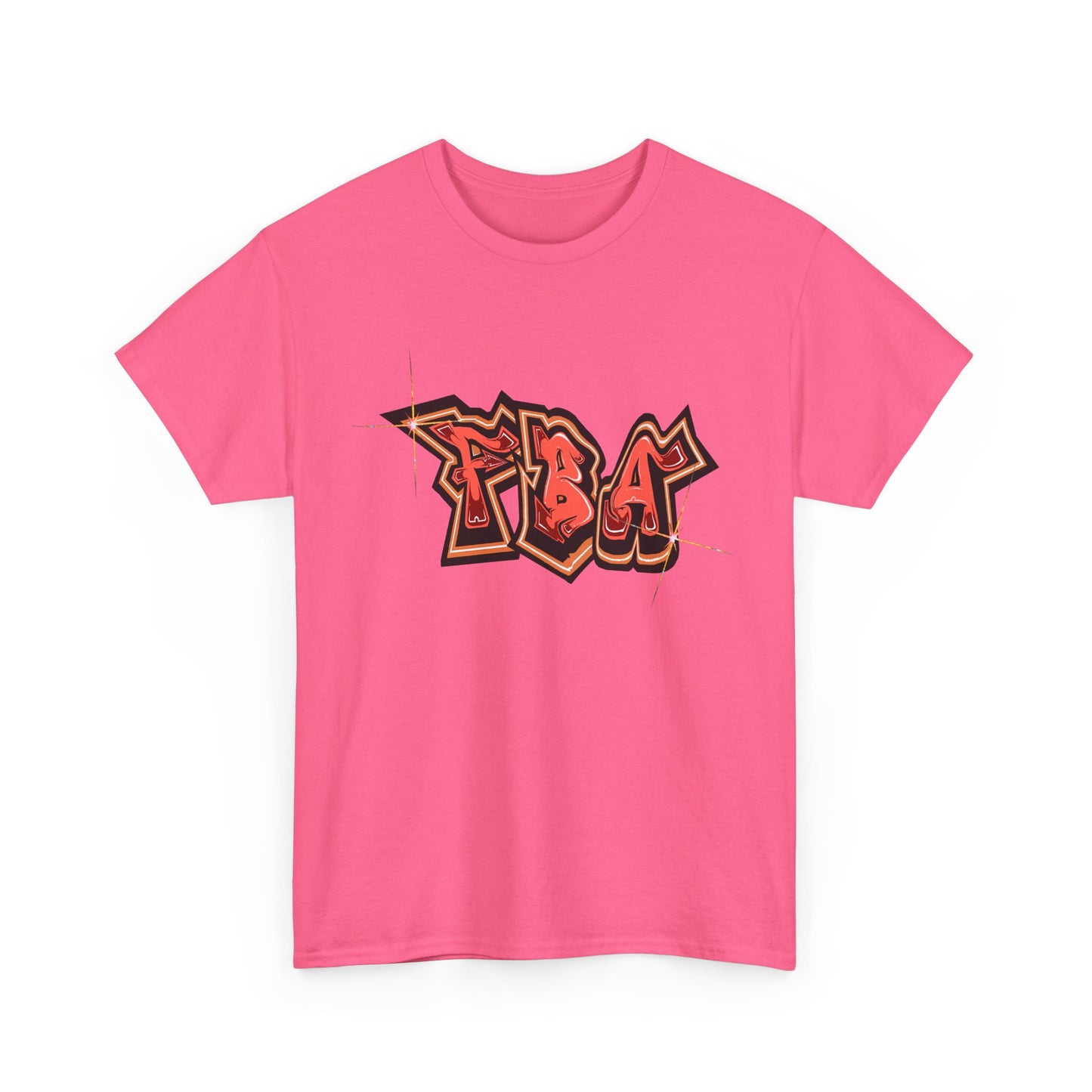 FBA Bling, Graffiti Art Unisex Heavy Cotton Tee, Streetwear T-Shirt, Urban Fashion, Casual Wear, Graphic Tee, Gift for Young Adults