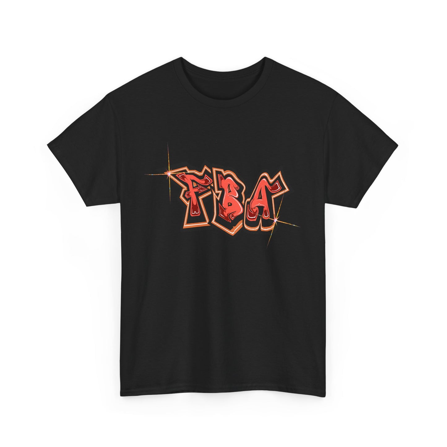 FBA Bling, Graffiti Art Unisex Heavy Cotton Tee, Streetwear T-Shirt, Urban Fashion, Casual Wear, Graphic Tee, Gift for Young Adults