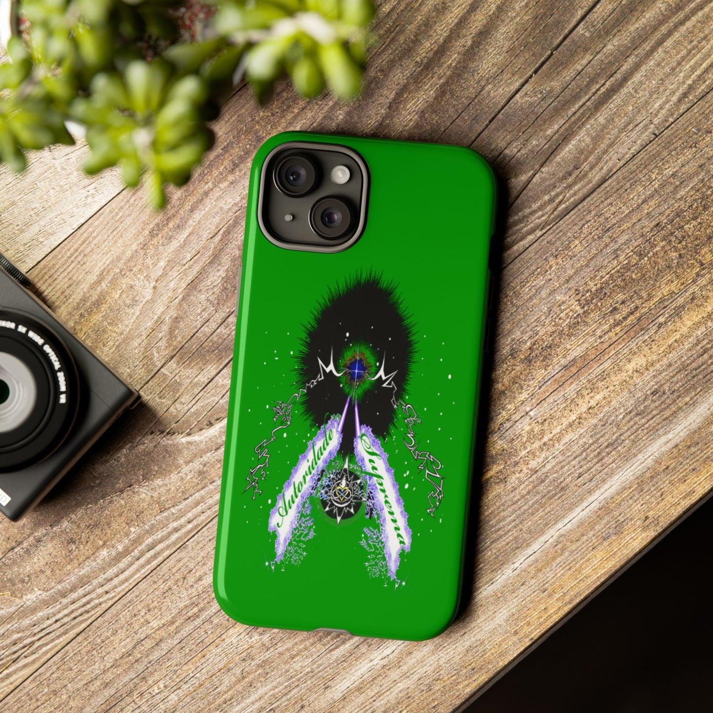 Autoridade Suprema -Portuguese -Green-Iphone only! Tough Cases
