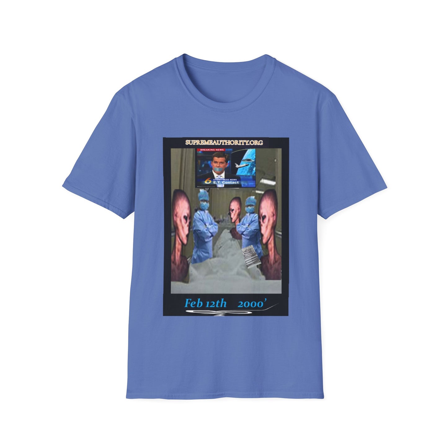 Feb. 12th 2000' An Alien Grey Operation - Grey Unisex Softstyle T-Shirt