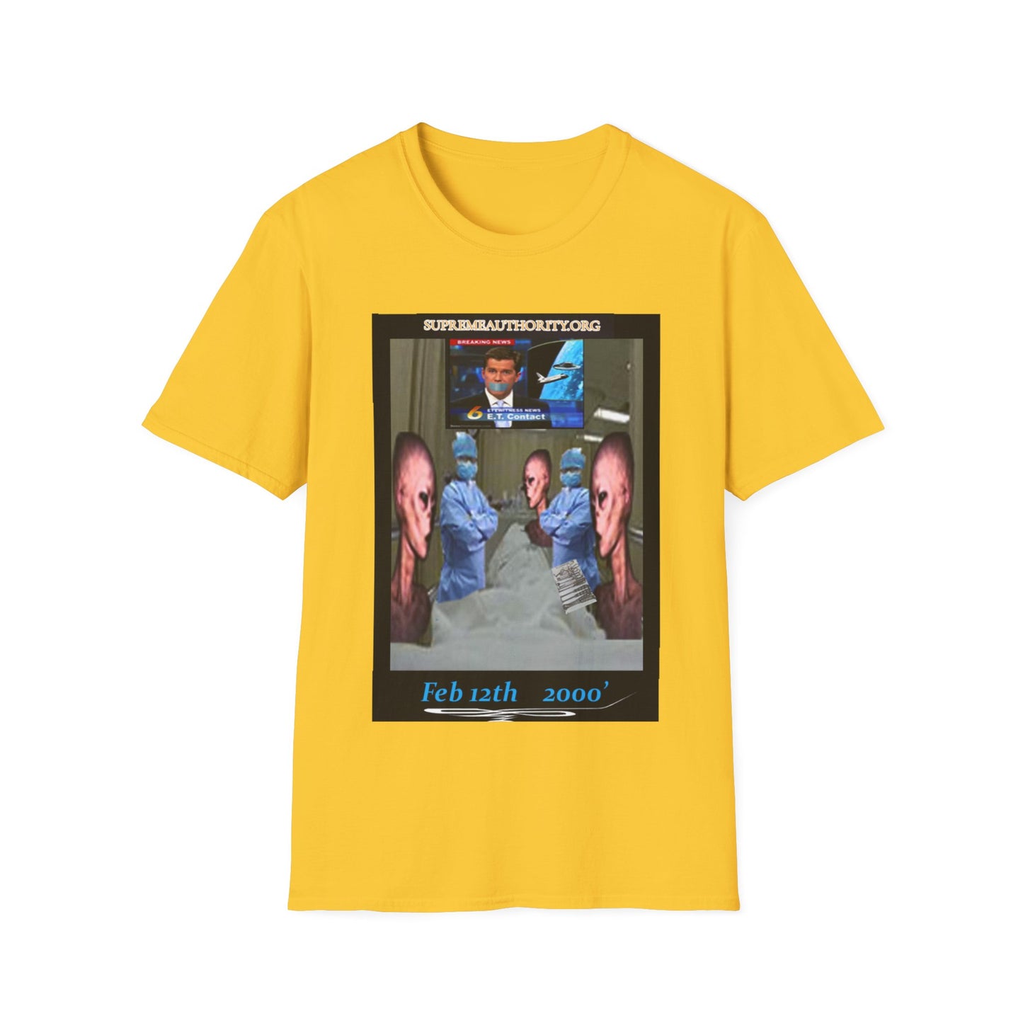 Feb. 12th 2000' An Alien Grey Operation - Grey Unisex Softstyle T-Shirt