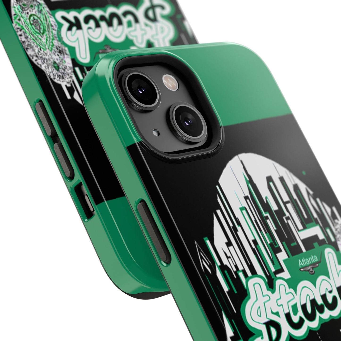 Stack-lanta 2! Remix Green Supreme Authority Iphone ONLY -Impact-Resistant Cases