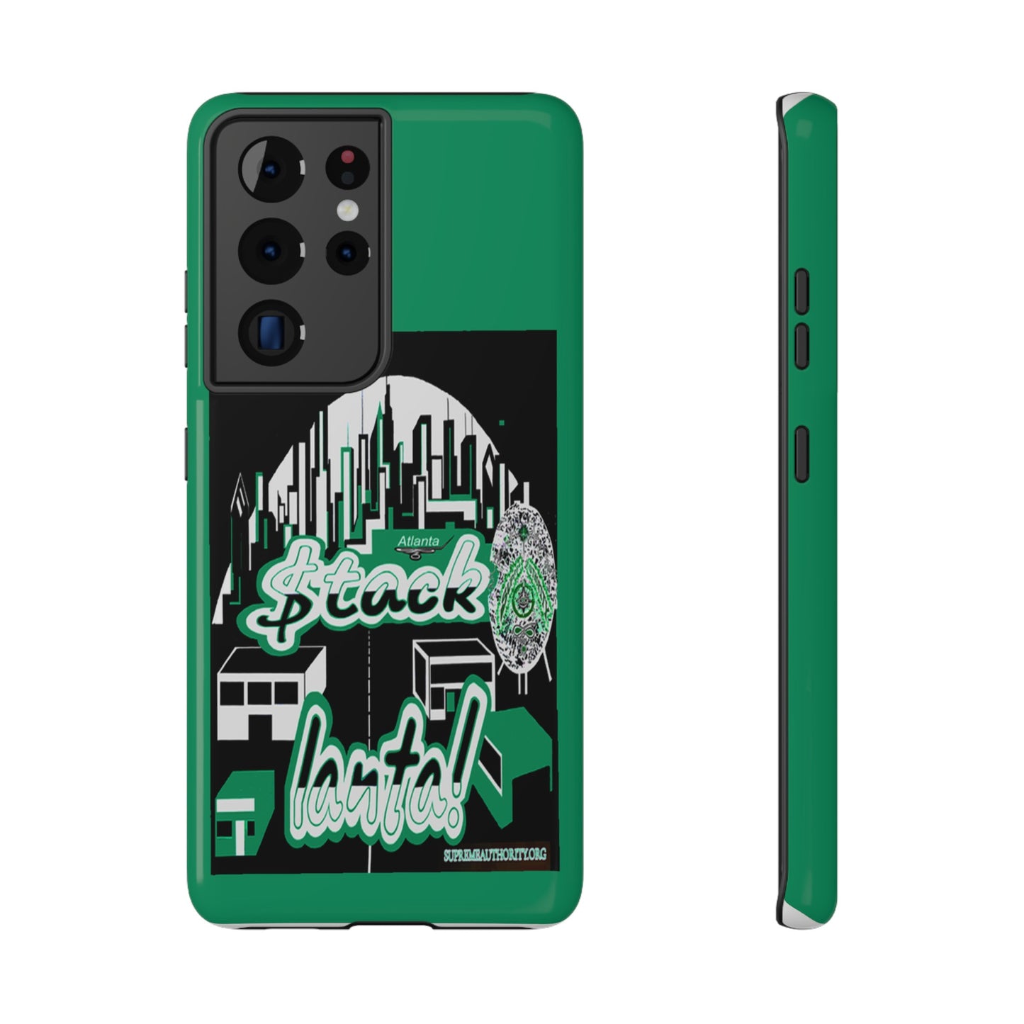 Stack-lanta 2 Remix Green Supreme Authority Samsung ONLY -Impact-Resistant Cases