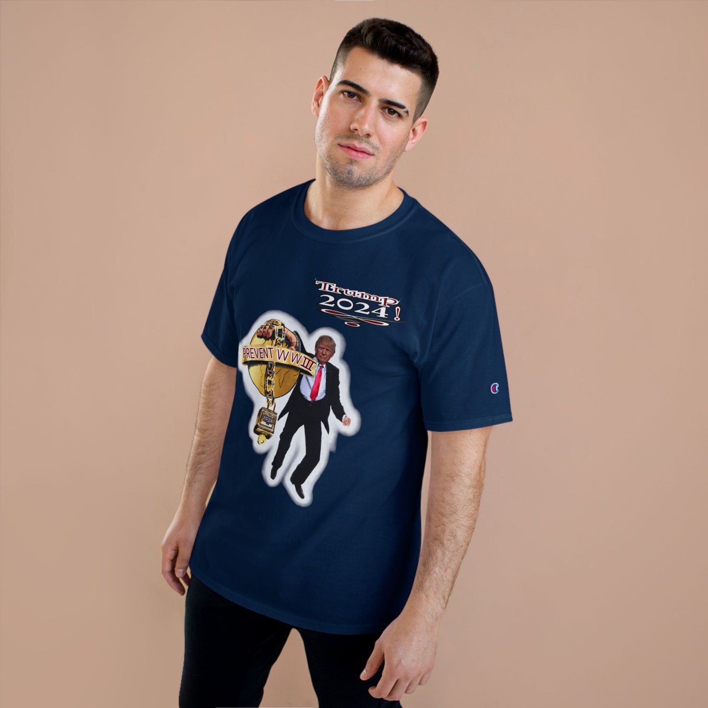 Trump Prevent WW3 1 -Champion T-Shirt
