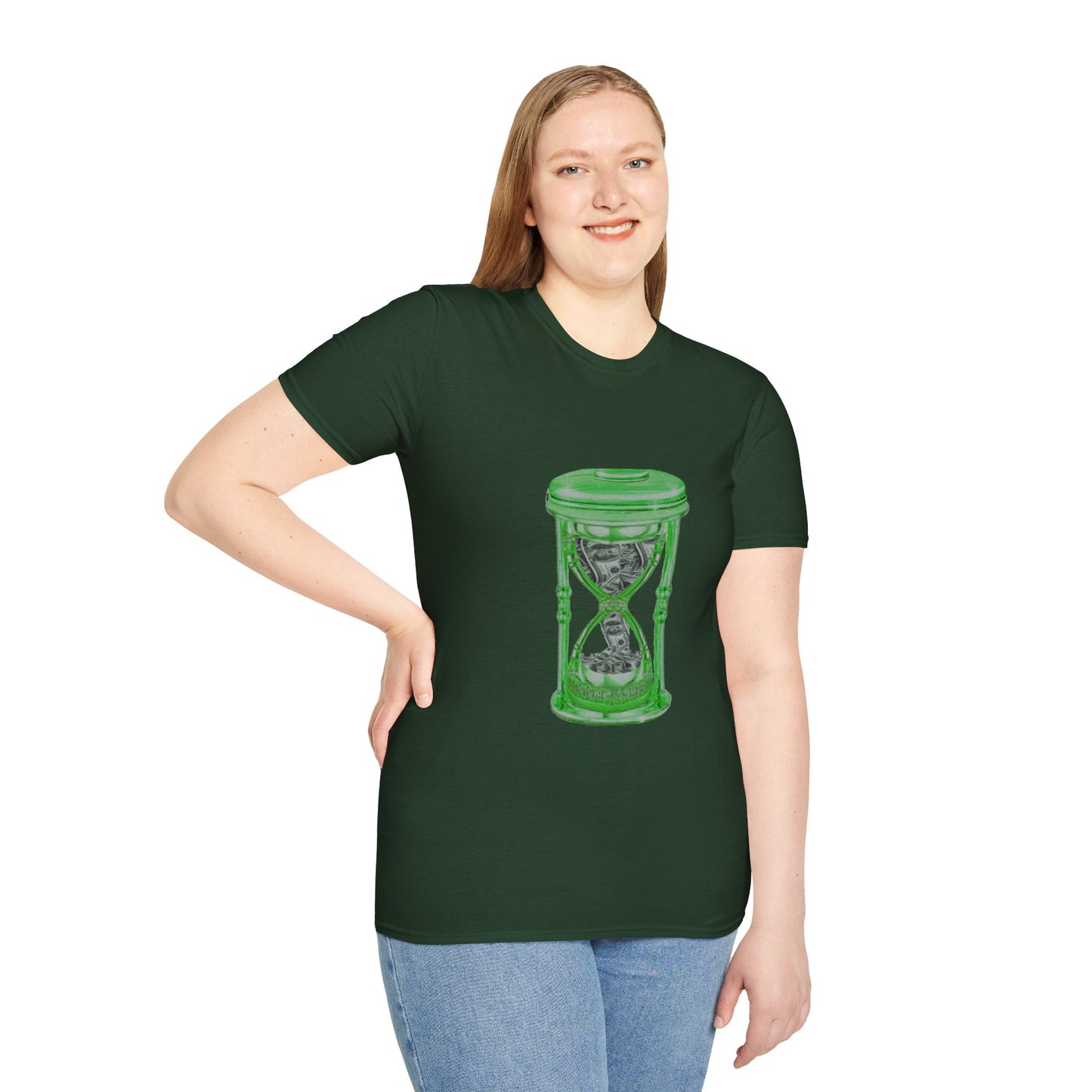 MY Time is MONEY Green - Unisex Softstyle T-Shirt