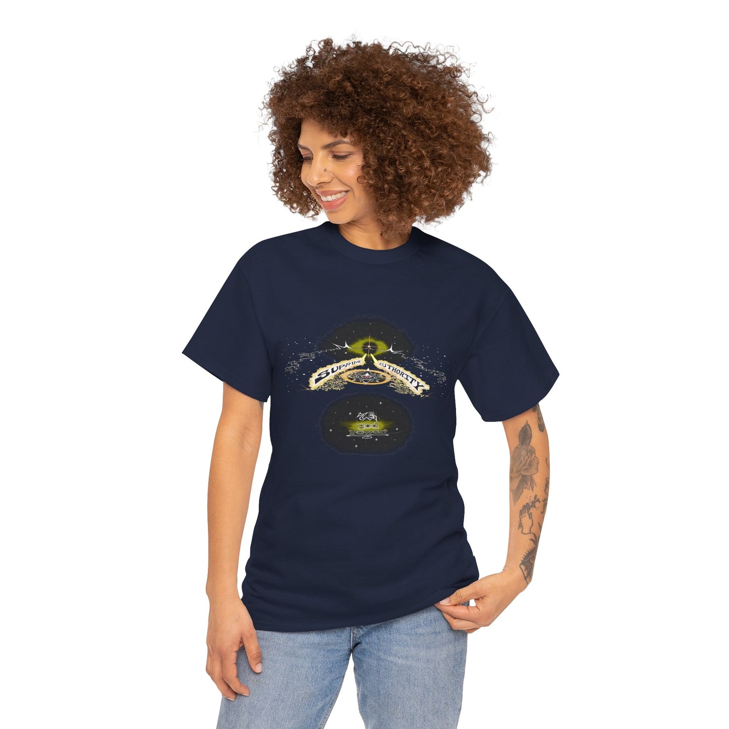 Copy of Supreme Authority god Power Gold -Unisex Heavy Cotton Tee