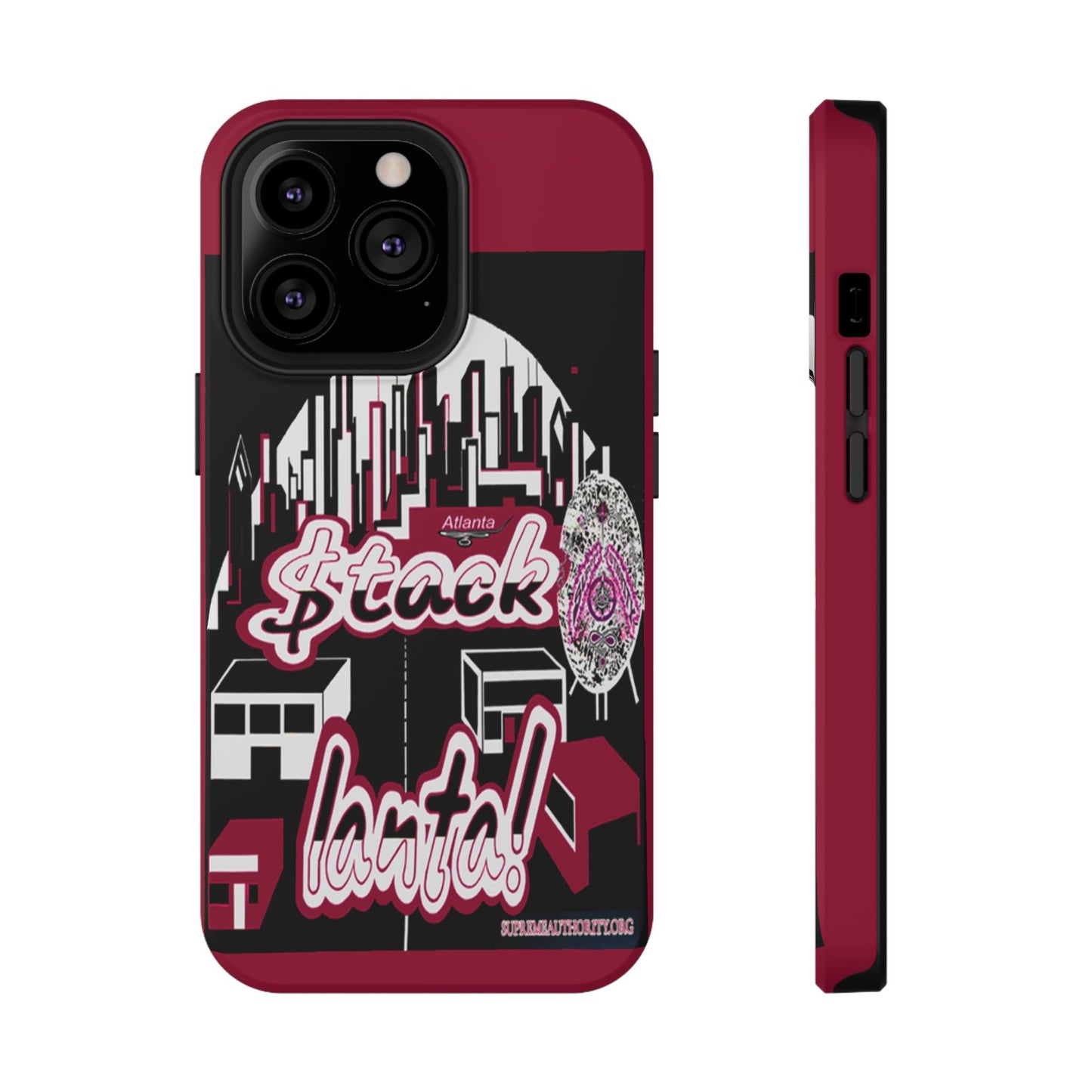 Stack-lanta 2!Remix Red Supreme Authority Iphone ONLY -Impact-Resistant Cases