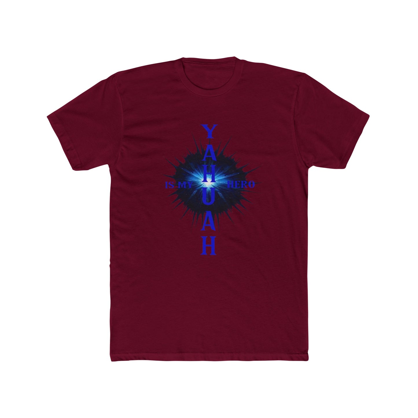 YAHUAH IS MY HERO - Unisex Cotton Crew Tee