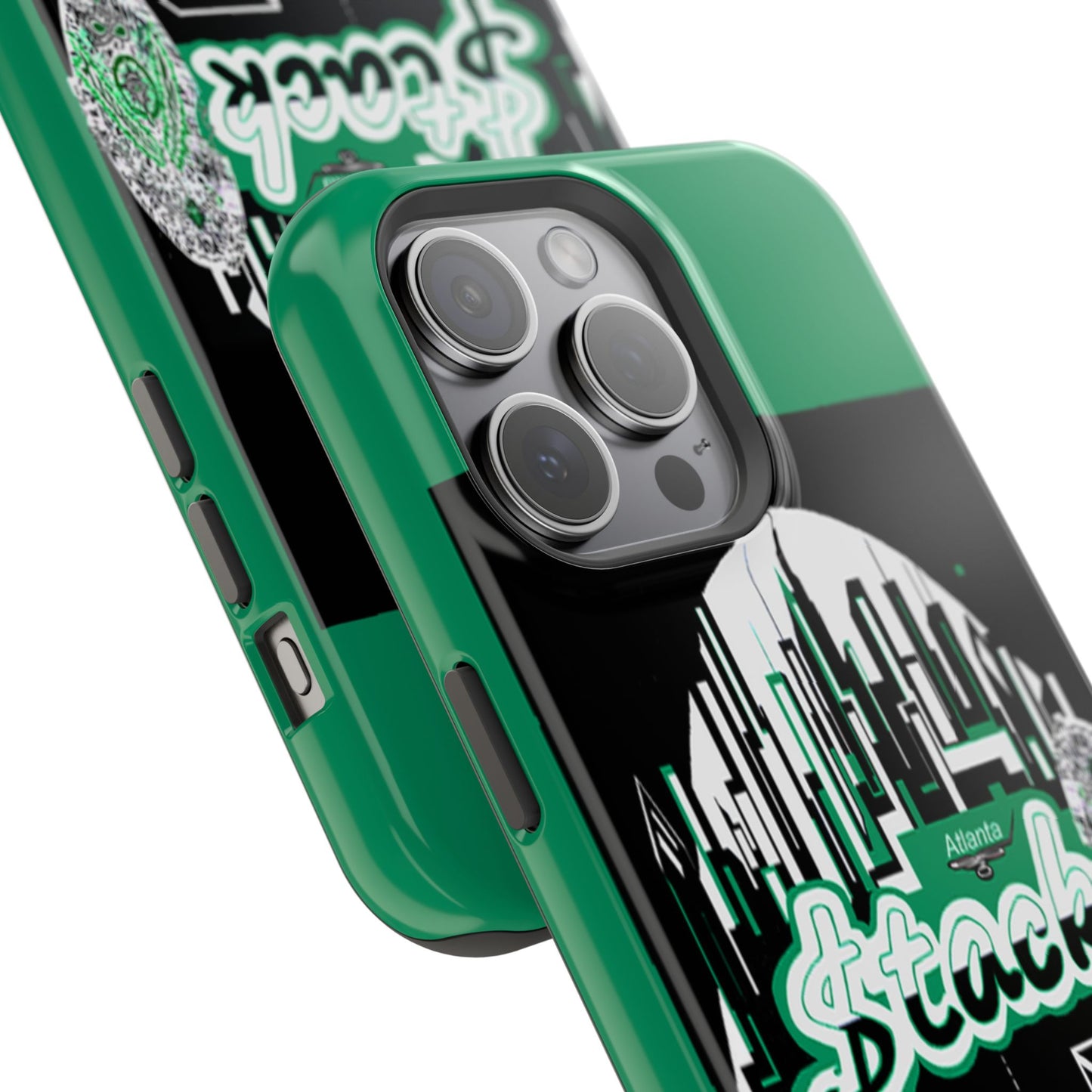 Stack-lanta 2! Remix Green Supreme Authority Iphone ONLY -Impact-Resistant Cases