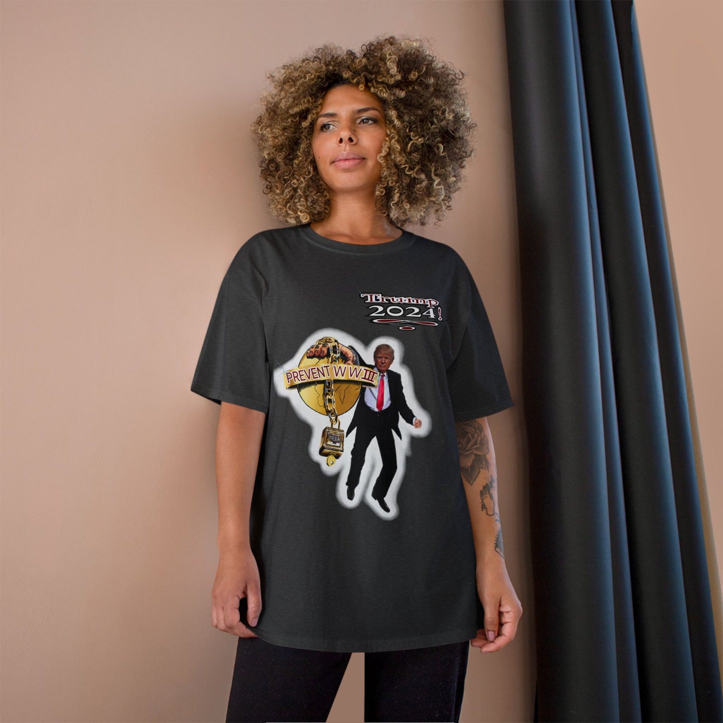 Trump Prevent WW3 1 -Champion T-Shirt