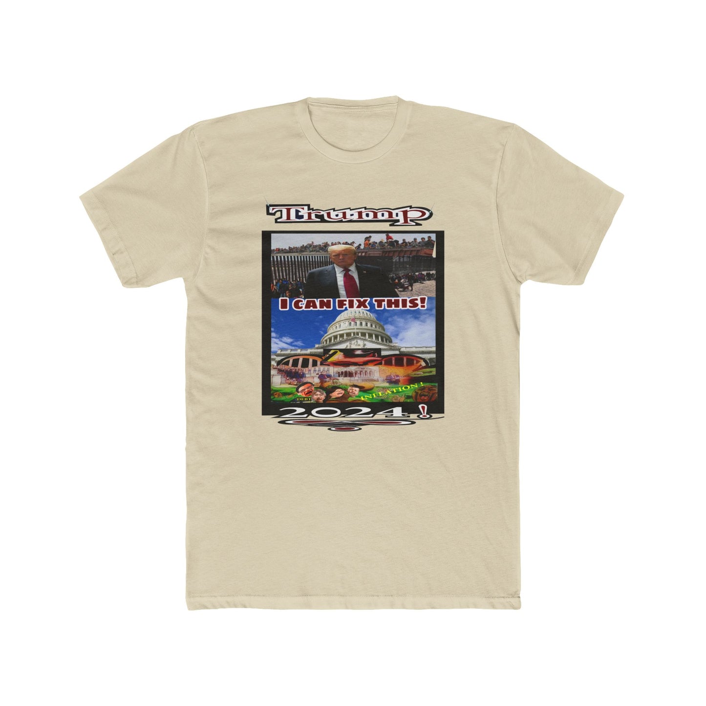 Trump I can fix this - Unisex Cotton Crew Tee