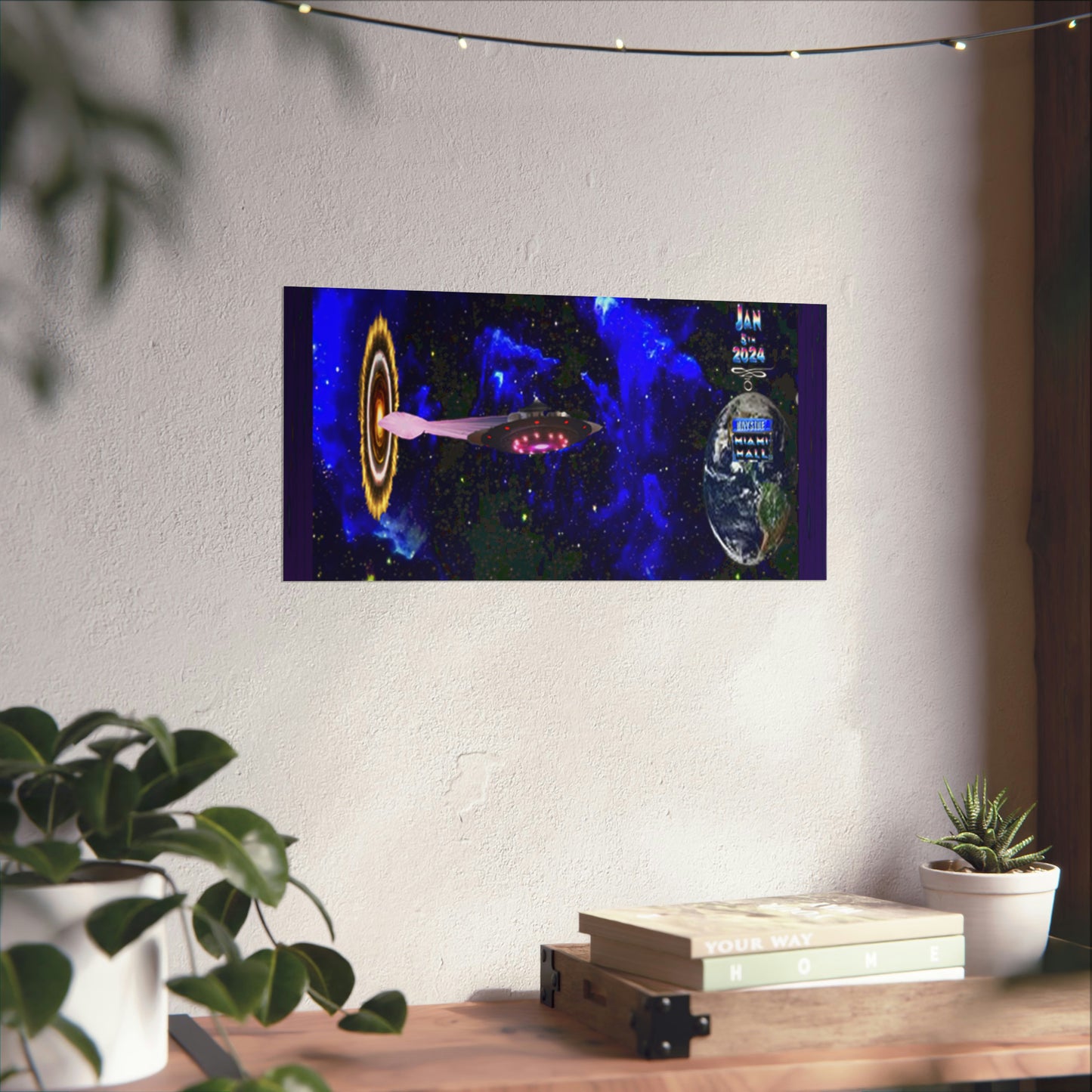 Miami Alien Mall 1 Matte Horizontal Posters