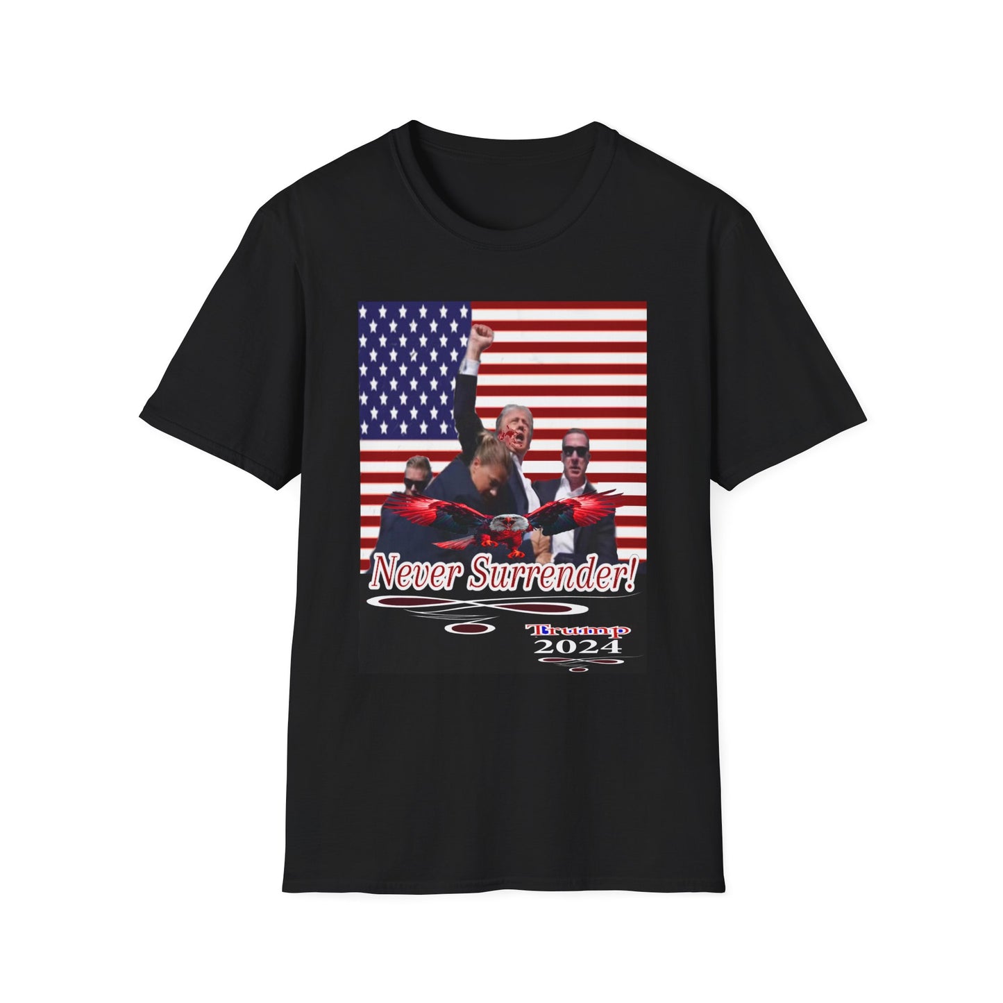 Trump Never Surrender 2 Unisex Softstyle T-Shirt