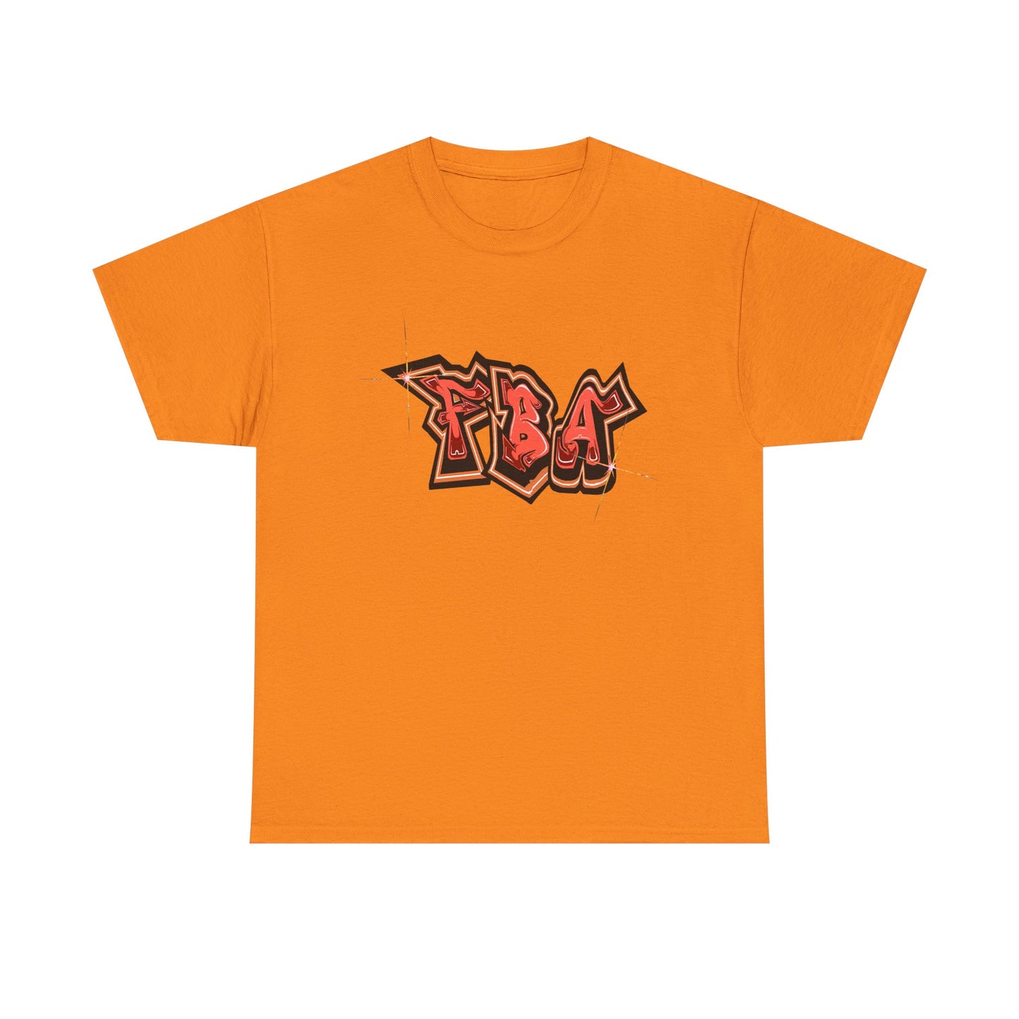 FBA Bling, Graffiti Art Unisex Heavy Cotton Tee, Streetwear T-Shirt, Urban Fashion, Casual Wear, Graphic Tee, Gift for Young Adults