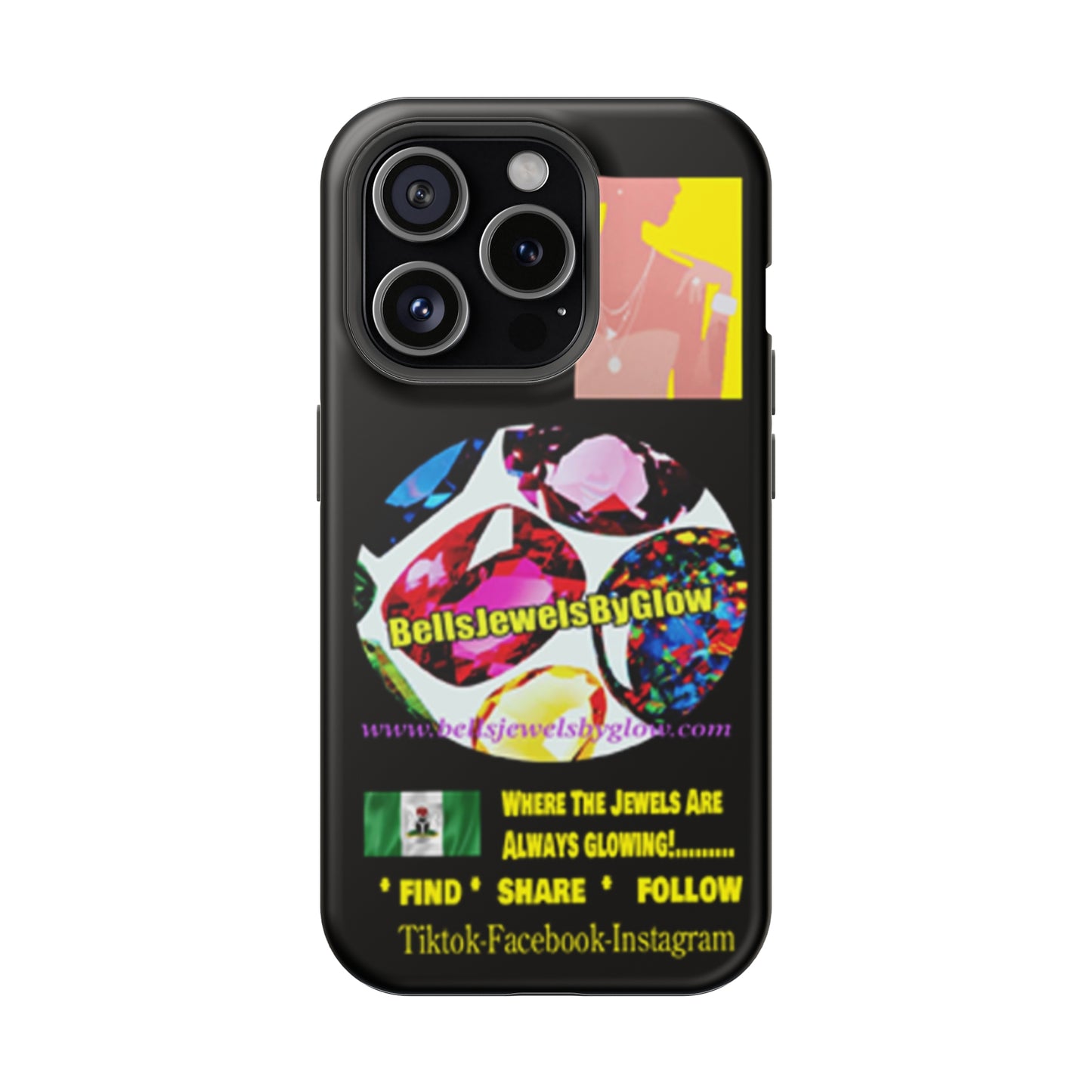 Jewels by Glow Iphone only! MagSafe Tough Cases