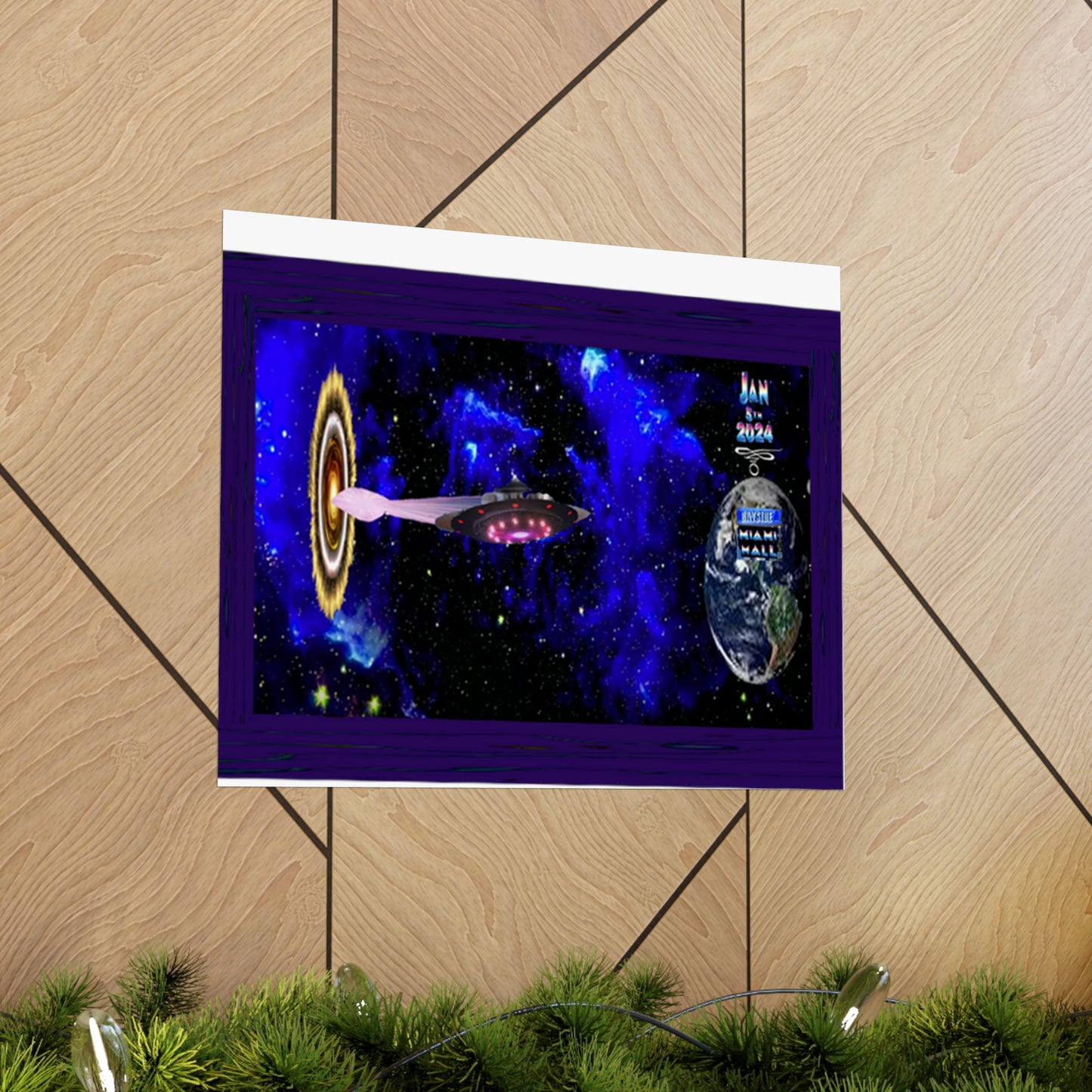 Miami Alien Mall 1 Matte Horizontal Posters