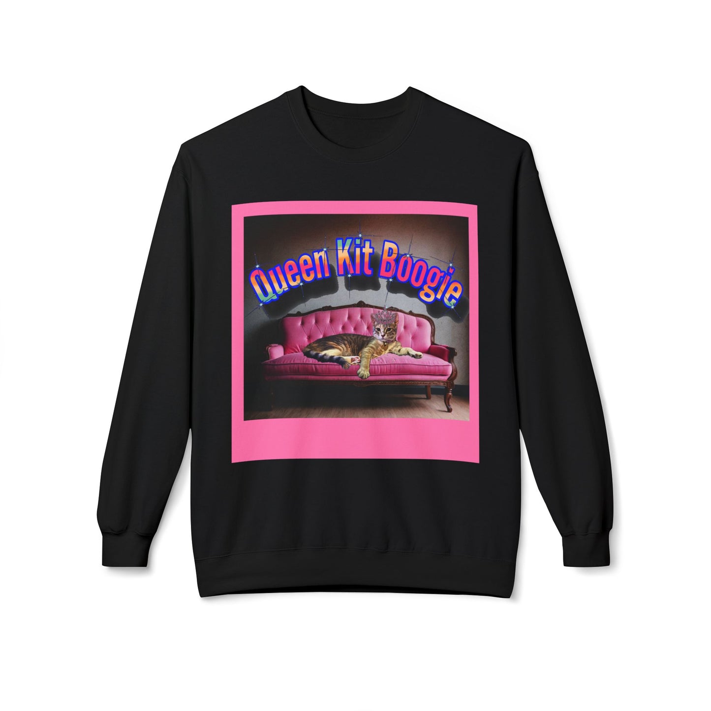 Queen Kit Boogie -Custom -Unisex Midweight Softstyle Fleece Crewneck Sweatshirt