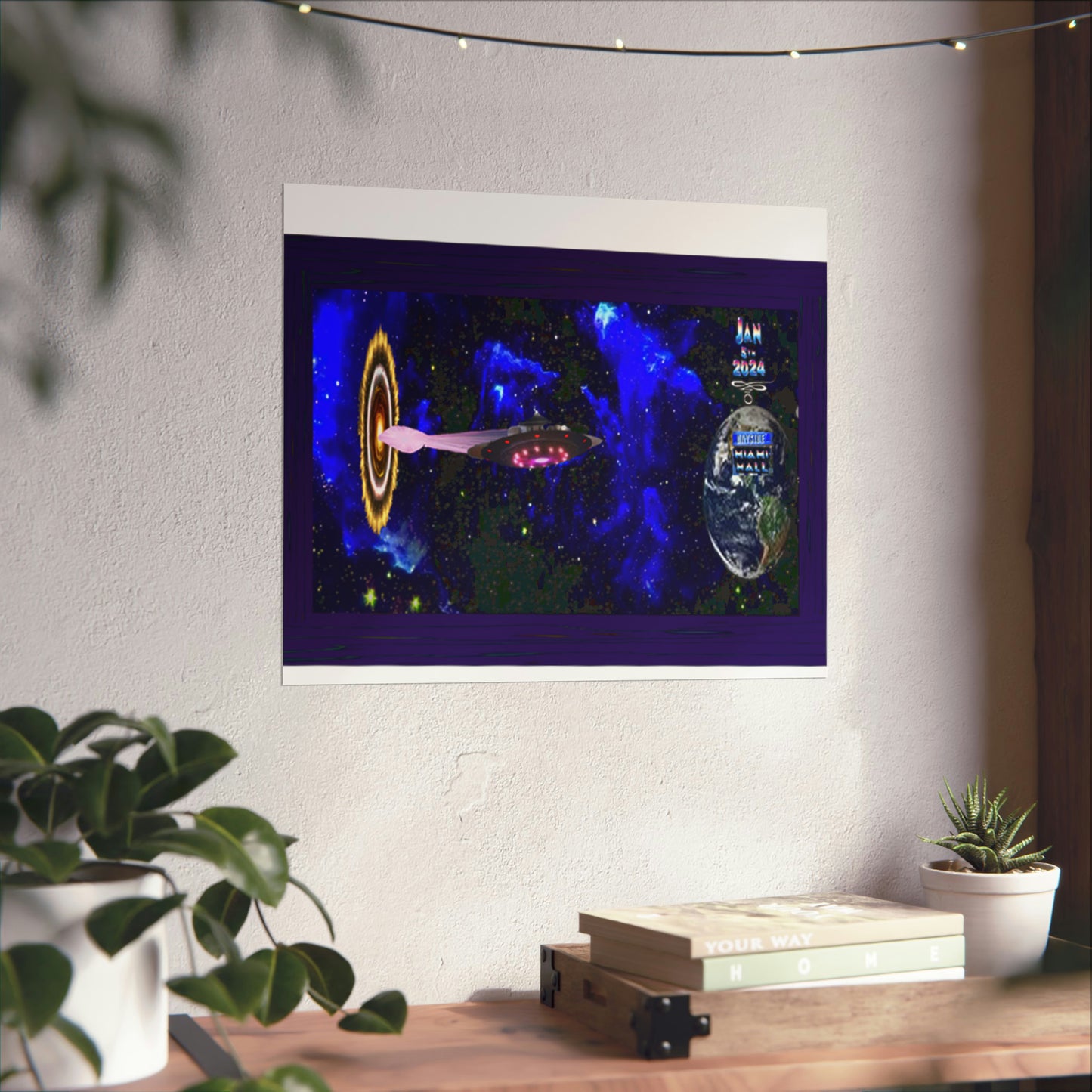 Miami Alien Mall 1 Matte Horizontal Posters