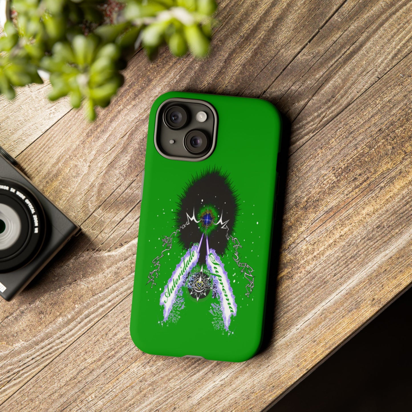 Autoridade Suprema -Portuguese -Green-Iphone only! Tough Cases