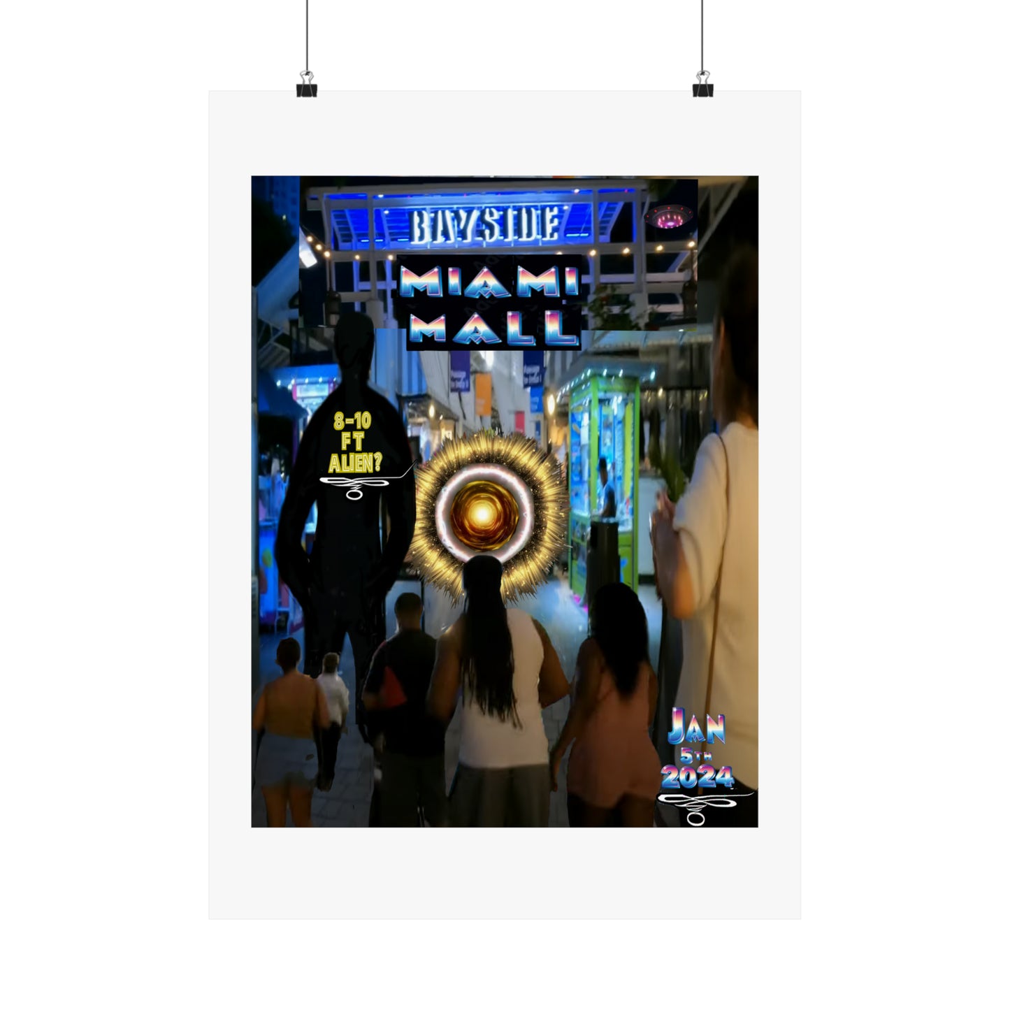 Copy of Miami Alien Mall 2 - Matte Vertical Posters