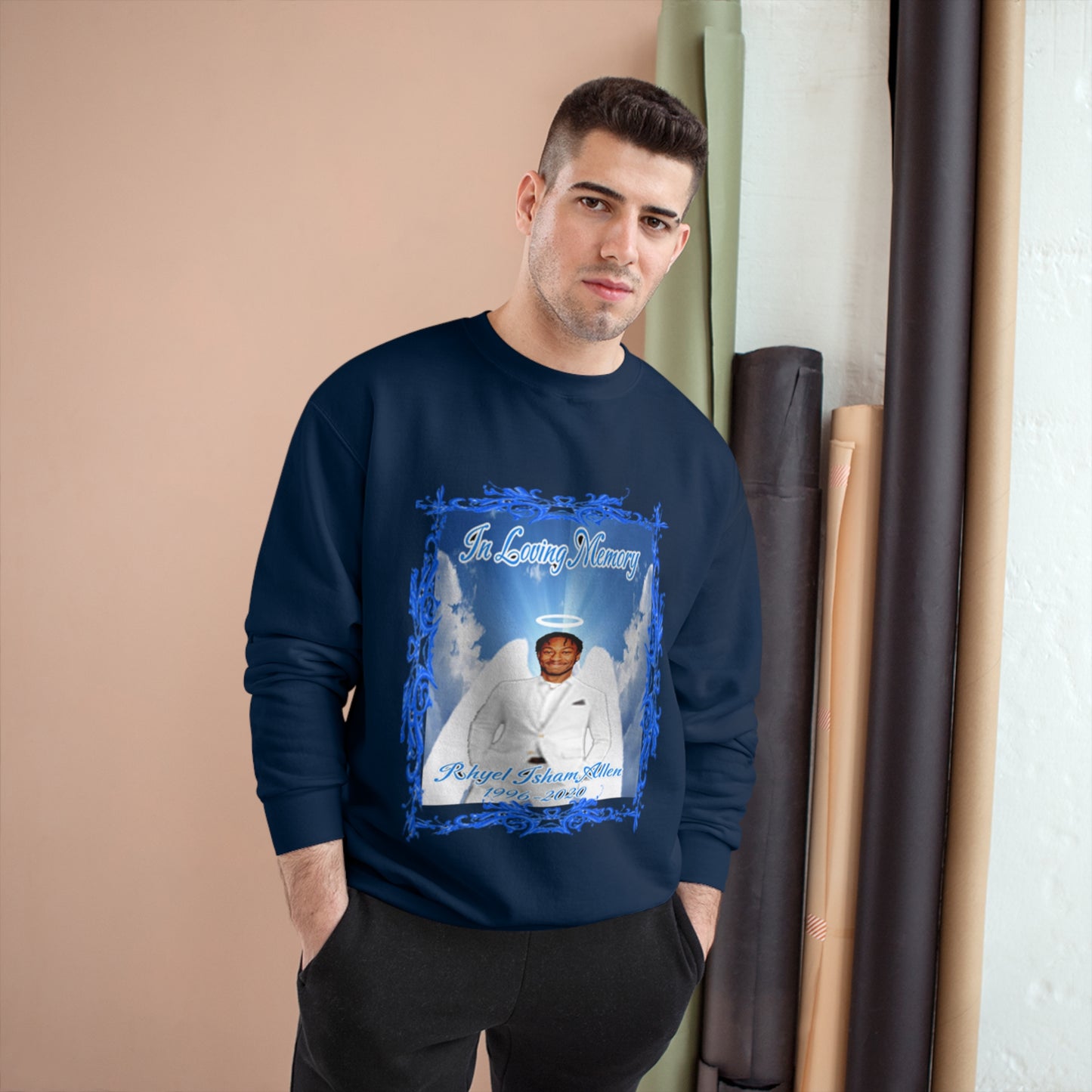 Rhyel - In Loving Memory - Custom - Champion Sweatshirt