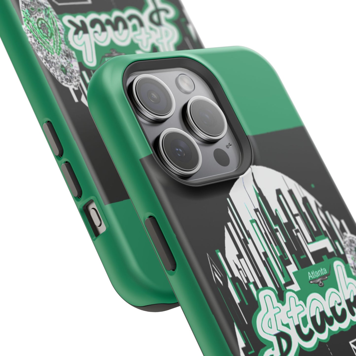 Stack-lanta 2! Remix Green Supreme Authority Iphone ONLY -Impact-Resistant Cases