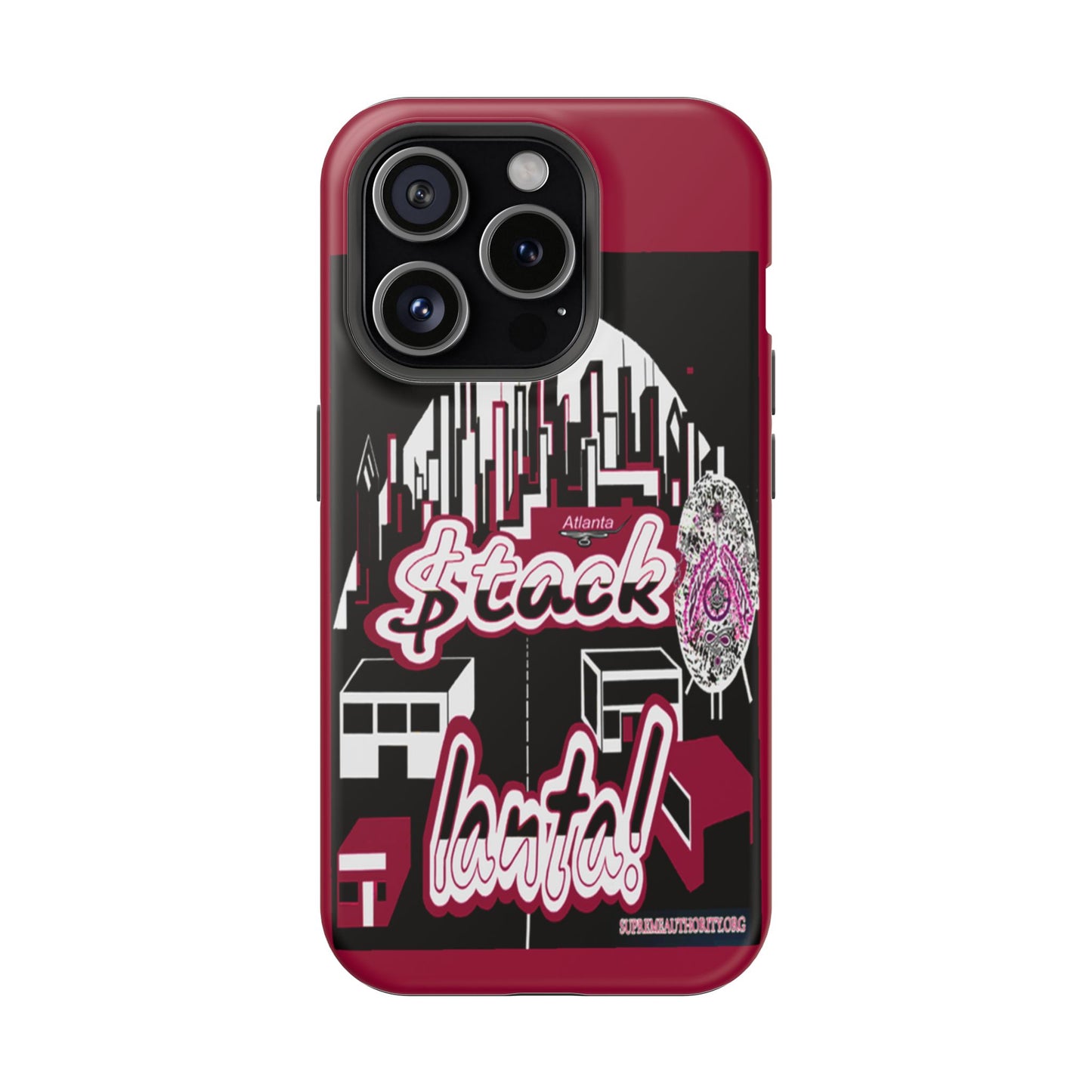 Stack-lanta 2!Remix Red Supreme Authority Iphone ONLY -Impact-Resistant Cases
