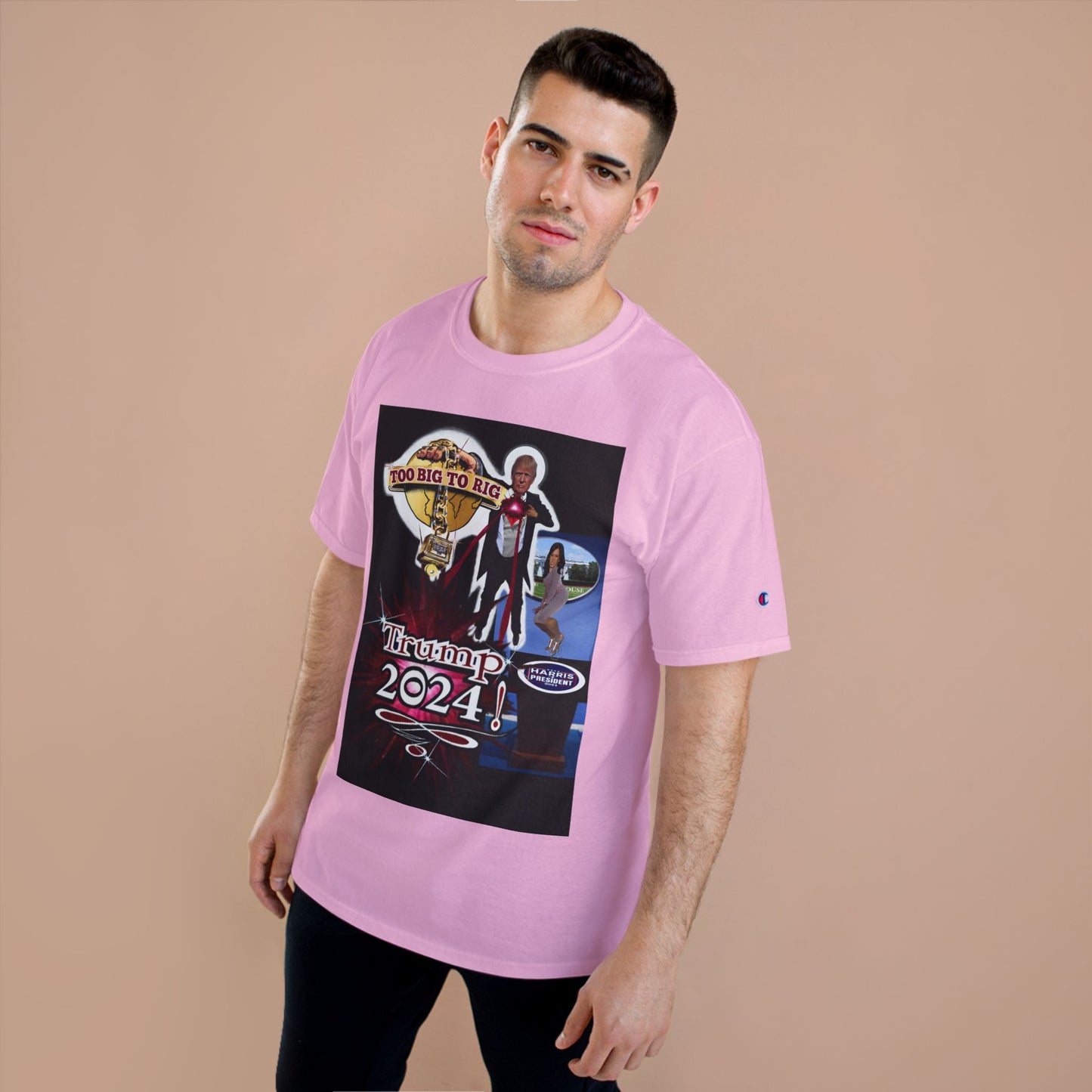 Trump Too Big To Rig! 2024! Premium - Champion T-Shirt
