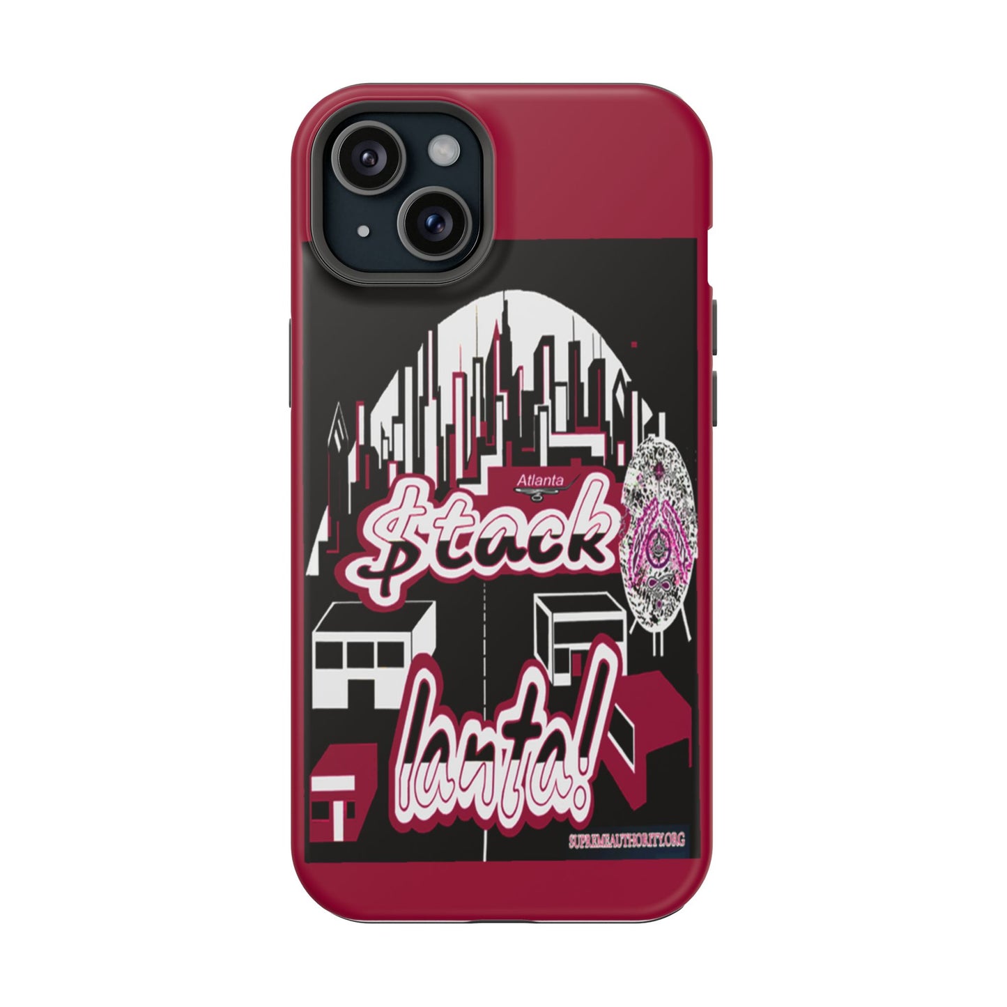 Stack-lanta 2!Remix Red Supreme Authority Iphone ONLY -Impact-Resistant Cases