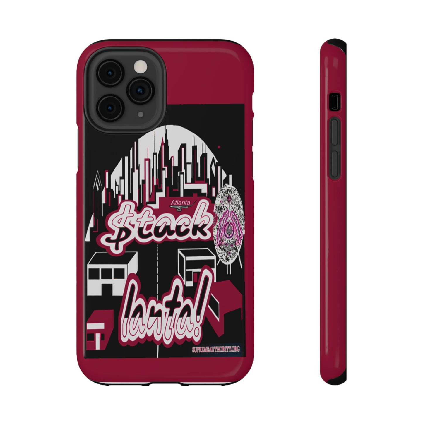Stack-lanta 2!Remix Red Supreme Authority Iphone ONLY -Impact-Resistant Cases