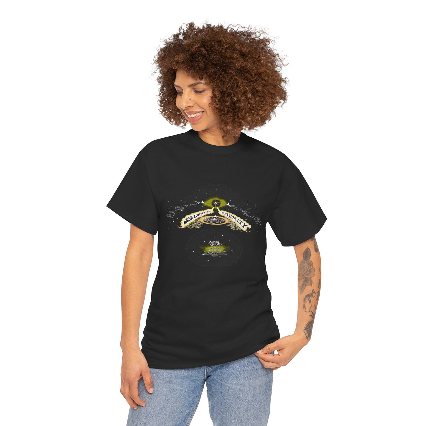 Copy of Supreme Authority god Power Gold -Unisex Heavy Cotton Tee