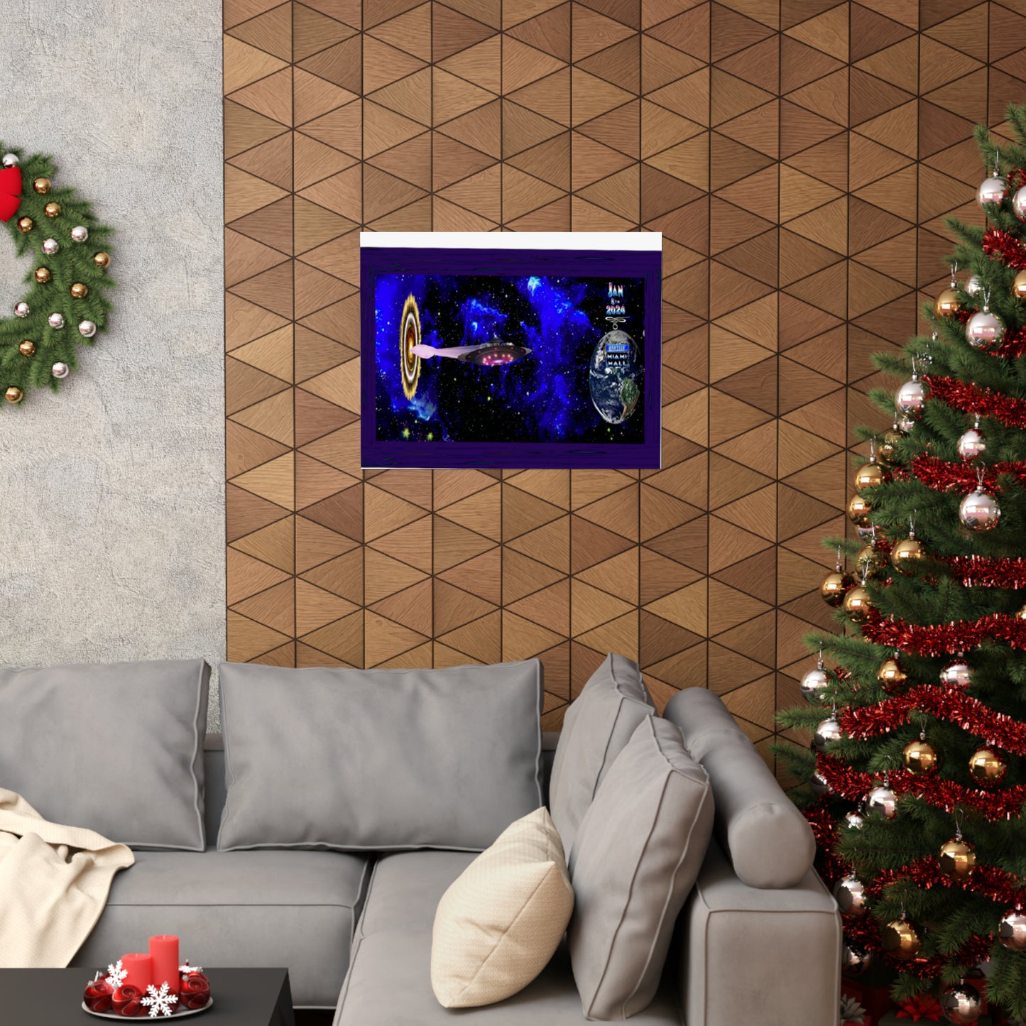 Miami Alien Mall 1 Matte Horizontal Posters