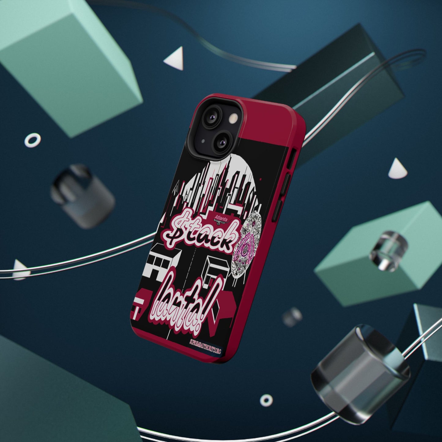 Stack-lanta 2!Remix Red Supreme Authority Iphone ONLY -Impact-Resistant Cases