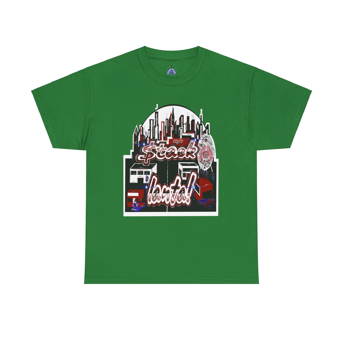 Stack-lanta Get Money graffiti Supreme Authority Unisex Heavy Cotton Tee