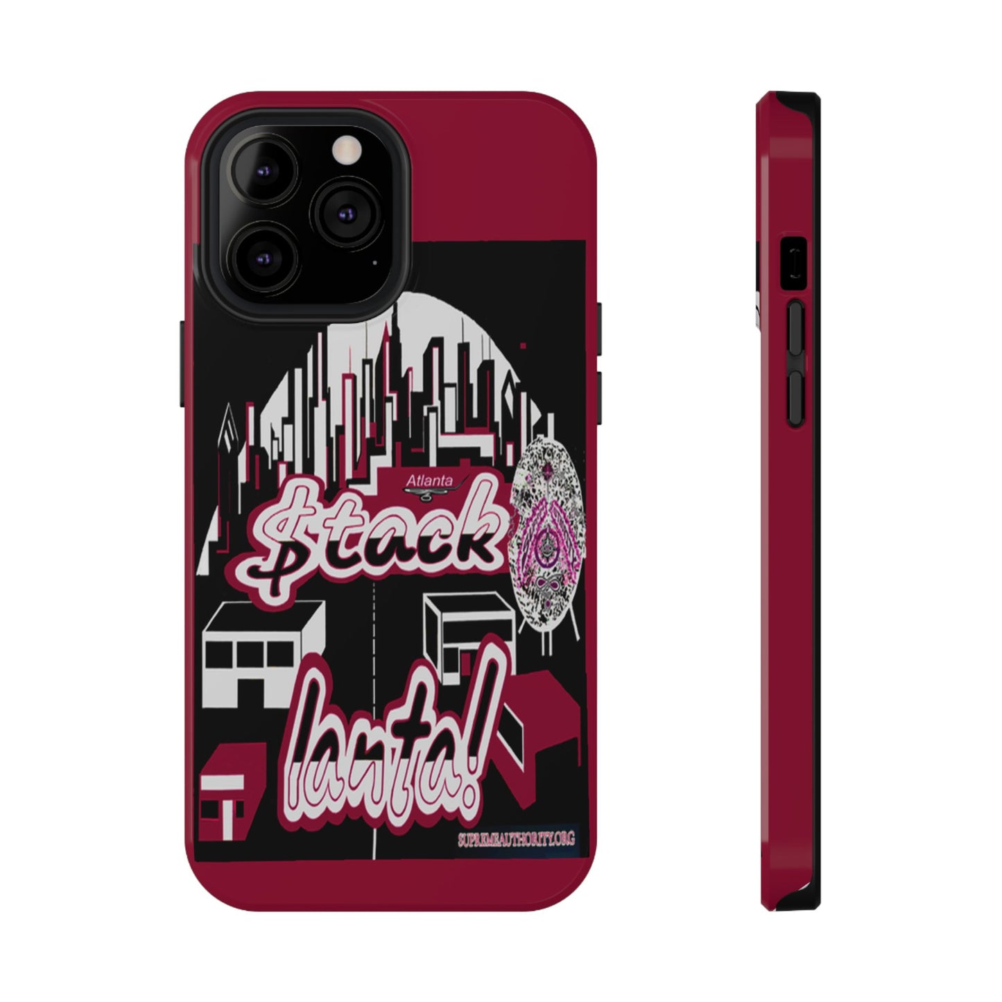 Stack-lanta 2!Remix Red Supreme Authority Iphone ONLY -Impact-Resistant Cases