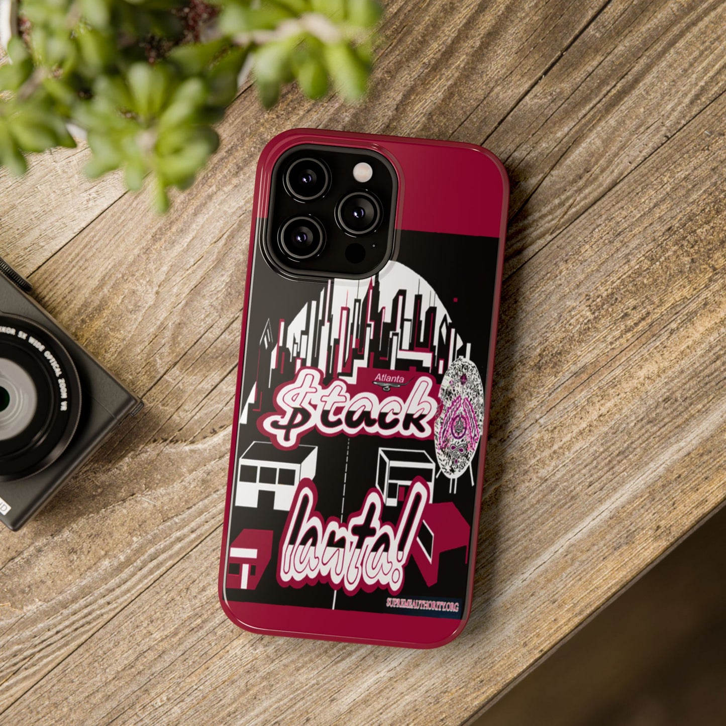 Stack-lanta 2!Remix Red Supreme Authority Iphone ONLY -Impact-Resistant Cases