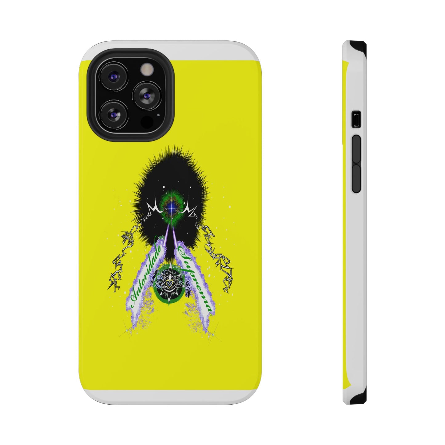 Autoridade Suprema - Iphone only!-Gold -Impact-Resistant Cases