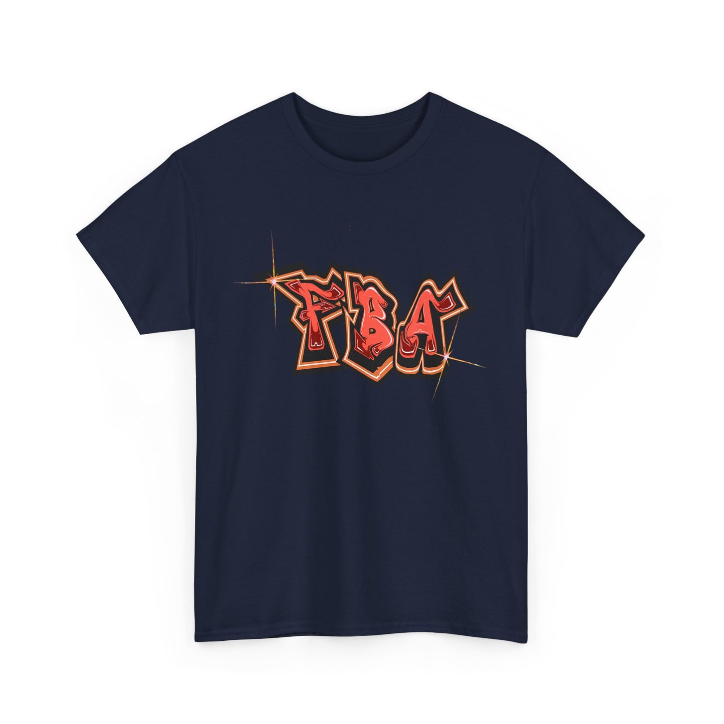FBA Bling, Graffiti Art Unisex Heavy Cotton Tee, Streetwear T-Shirt, Urban Fashion, Casual Wear, Graphic Tee, Gift for Young Adults