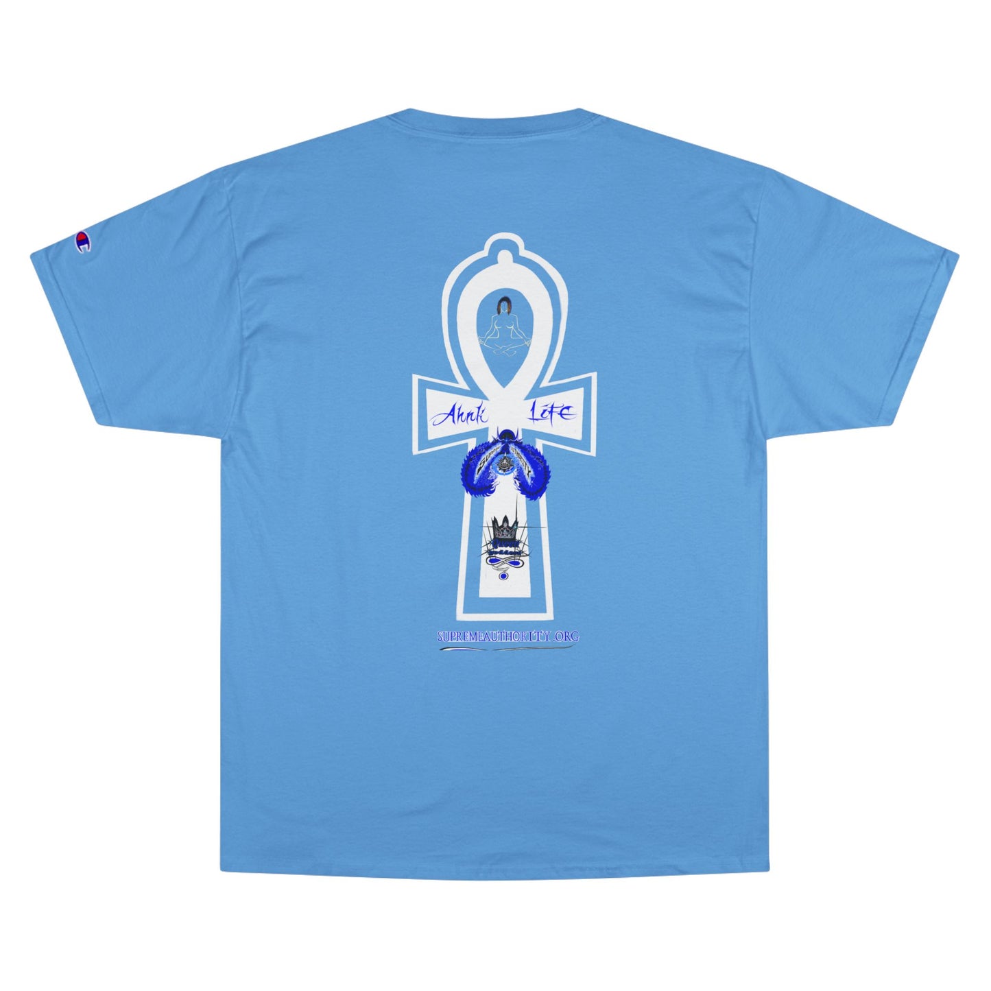 Ankh Life Queen goddess Supreme Authority -Champion T-Shirt