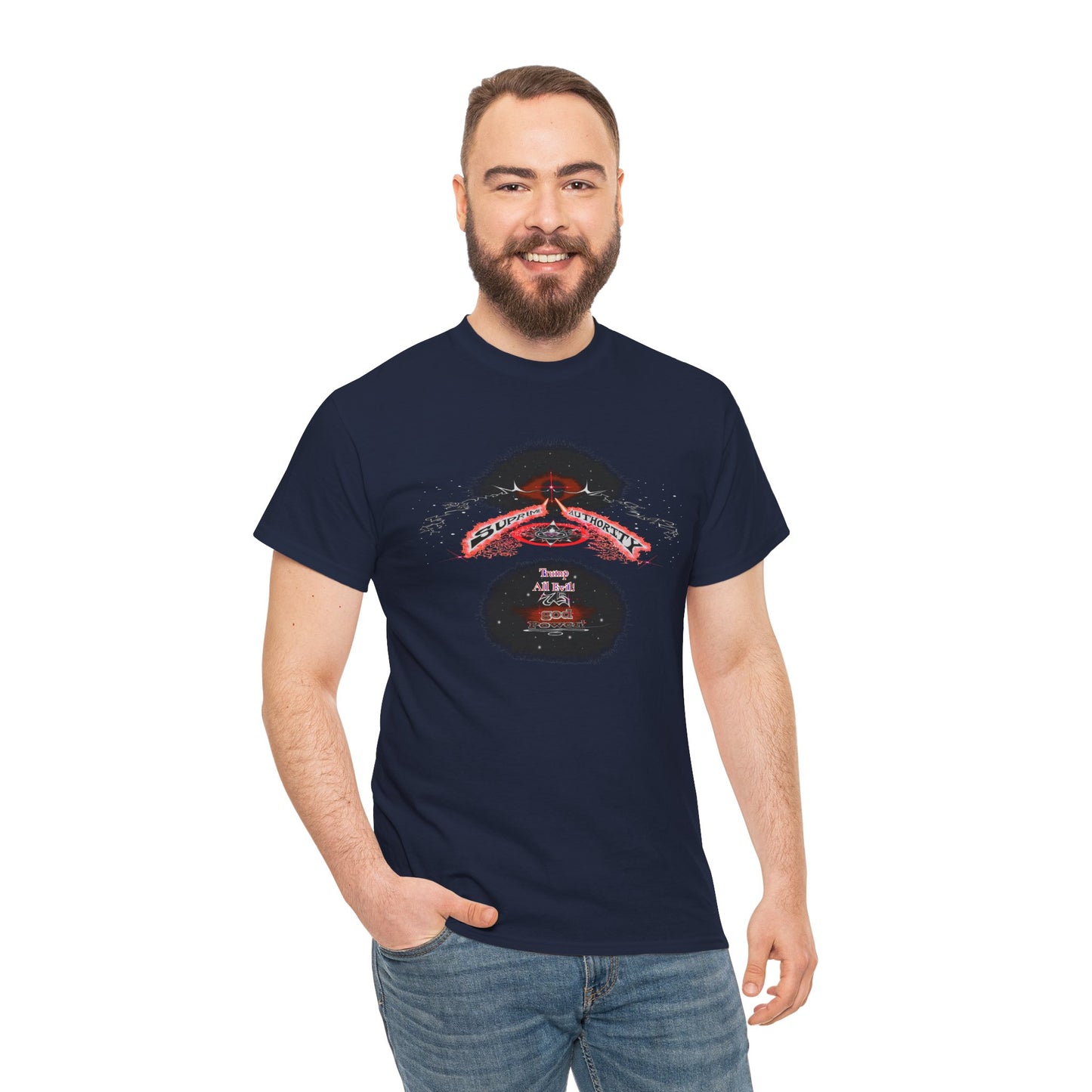 Supreme Authority Trump All Evil -Unisex Heavy Cotton Tee
